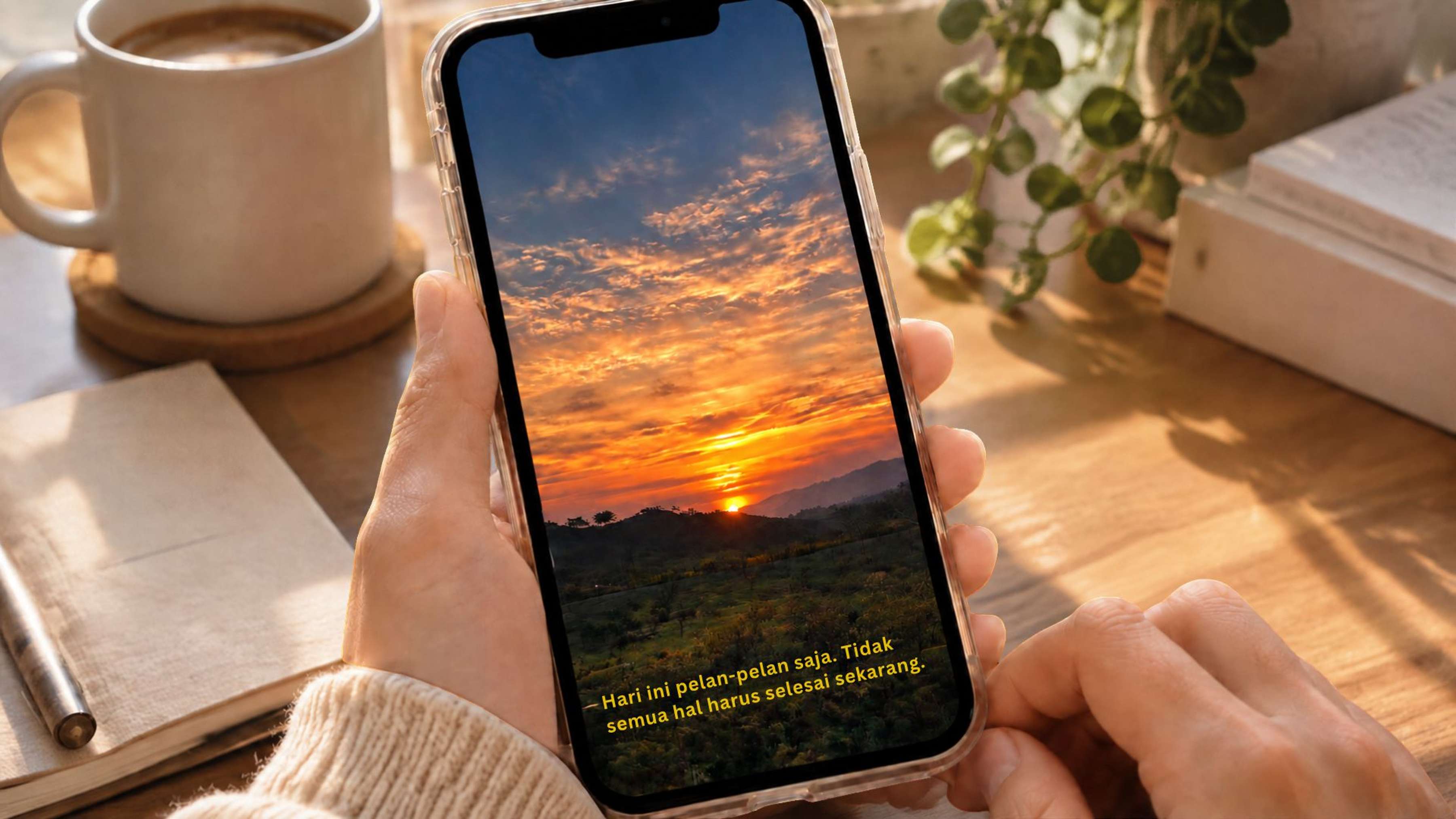 Contoh caption estetik untuk WhatsApp, pantai, dan foto diri