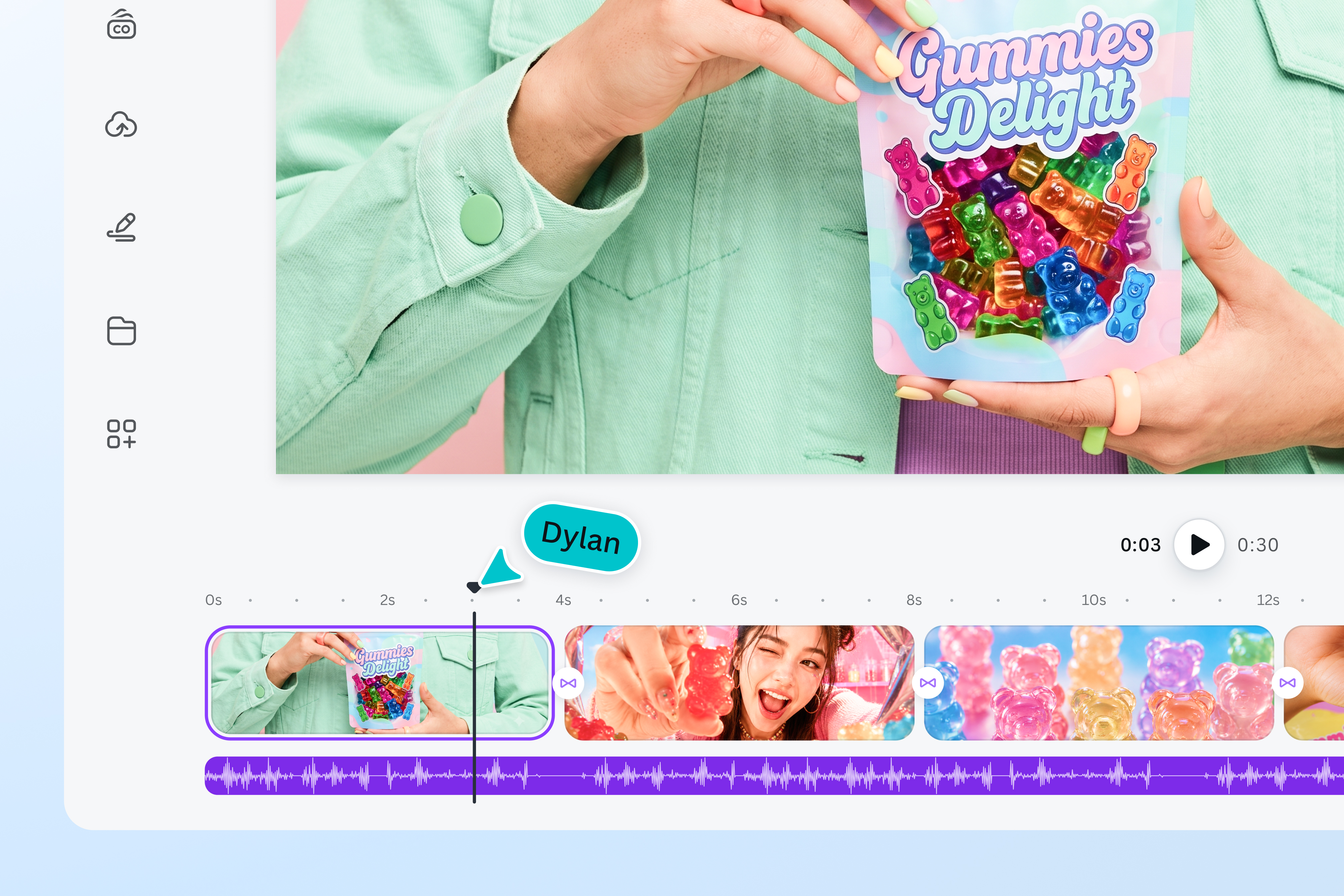 Edit your converted MOV-to-MP4 video with Canva video editor Edit your converted MOV-to-MP4 video with Canva video editor