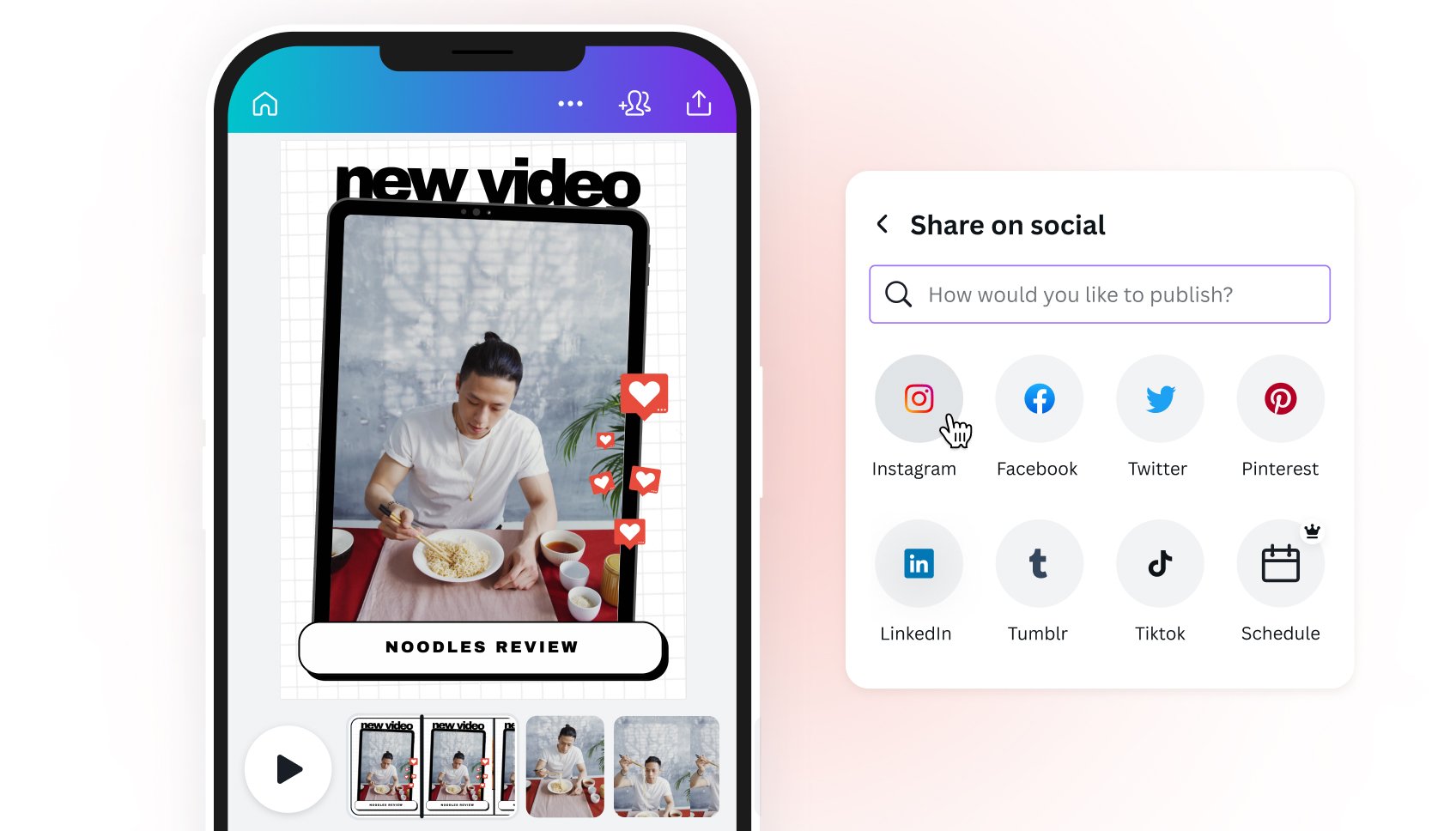 Create Instagram Video Lead