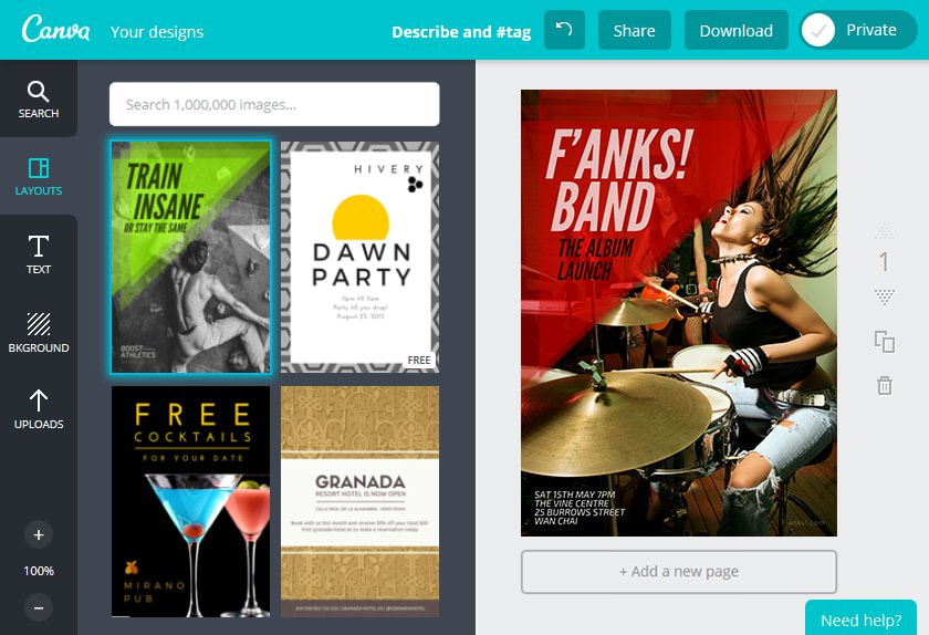 Create an Band Flyer in Canva Create an Band Flyer in Canva