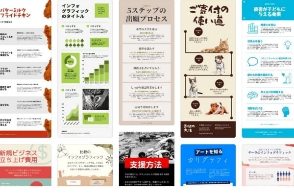 インフォグラフィックステンプレート一覧