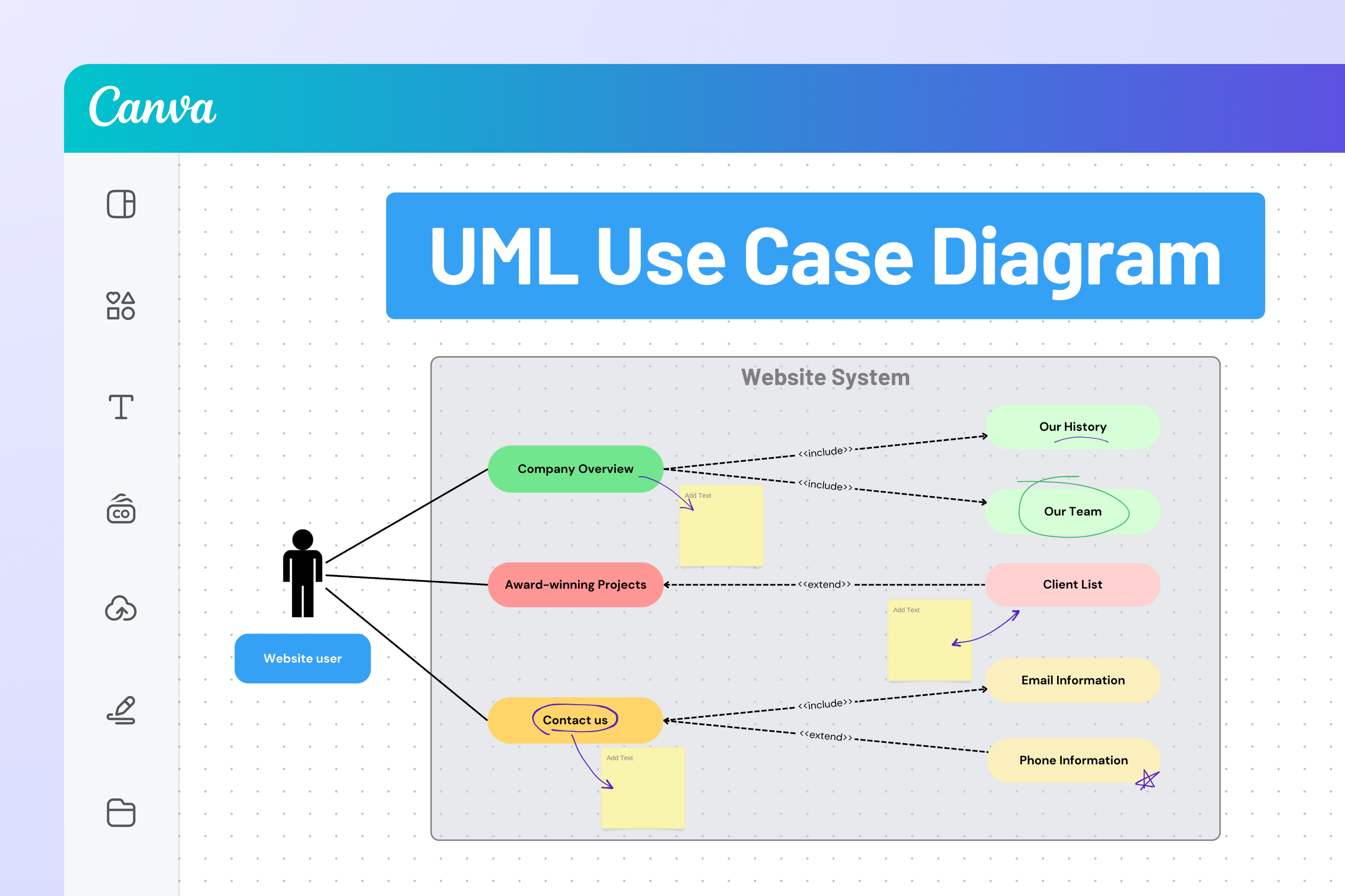 Use a UML Use Case Diagram template Use a UML Use Case Diagram template