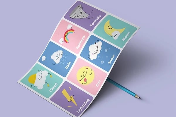 Modèles de flashcard