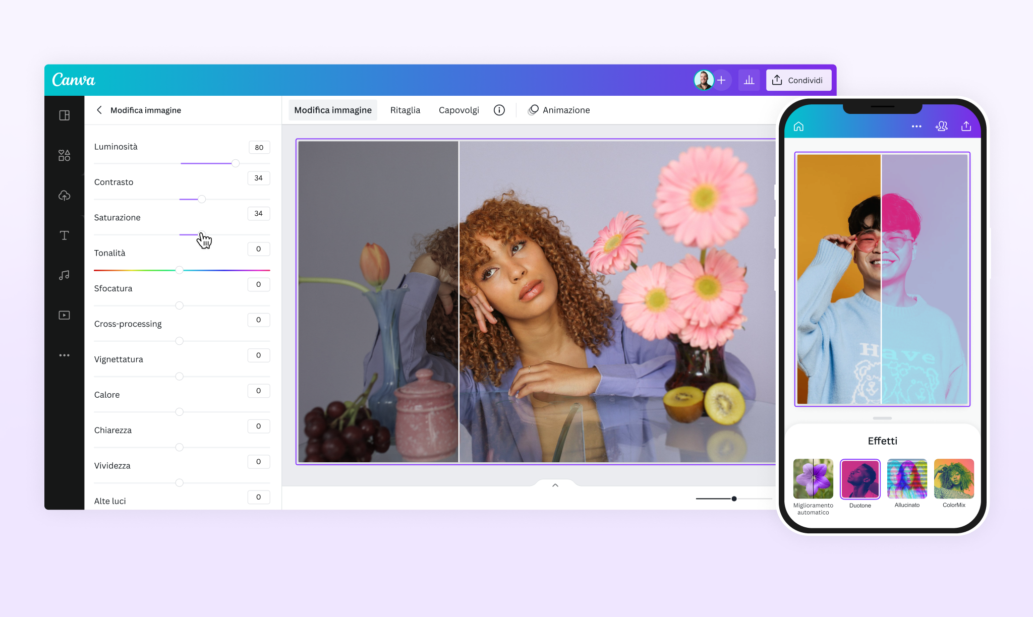 Editor foto online gratis: modifica immagini con facilità | Canva