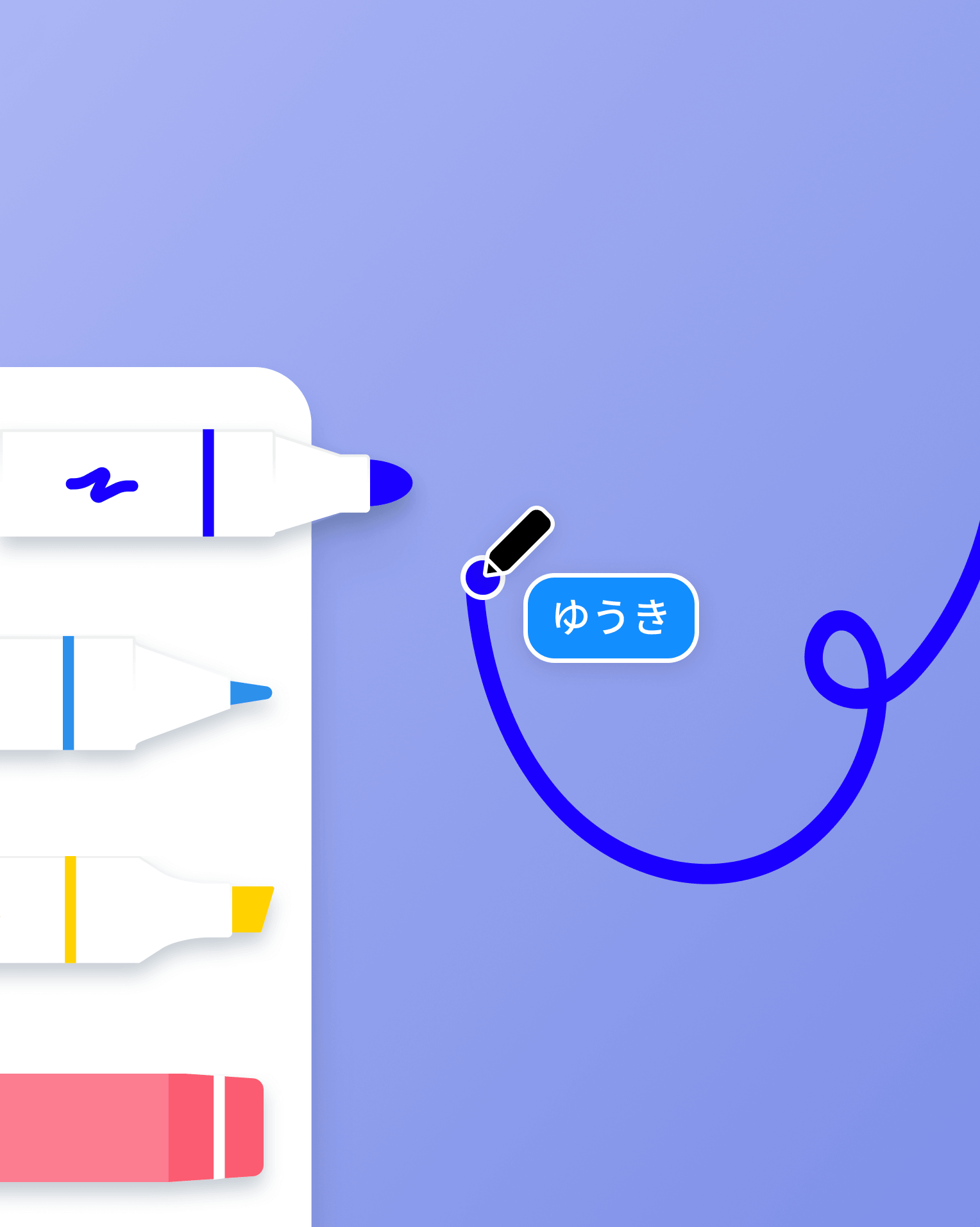 手書きツールで描きながら、アイデアを自由に広げる