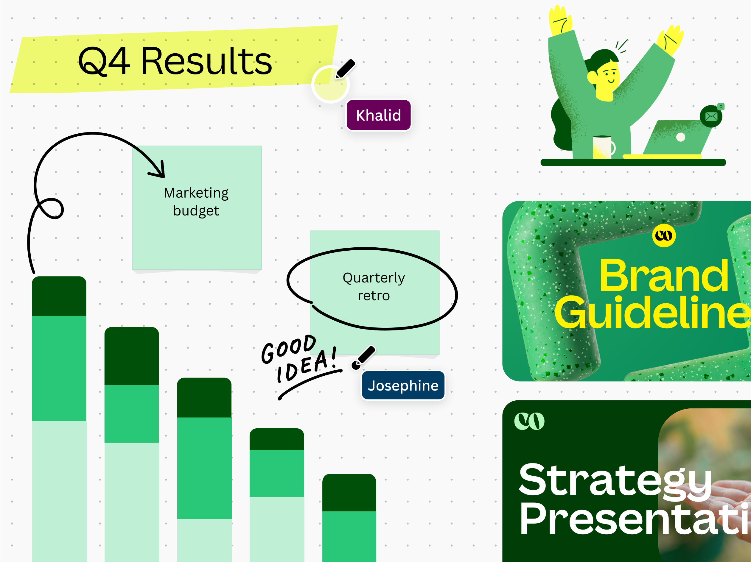 Draw up ideas with your team