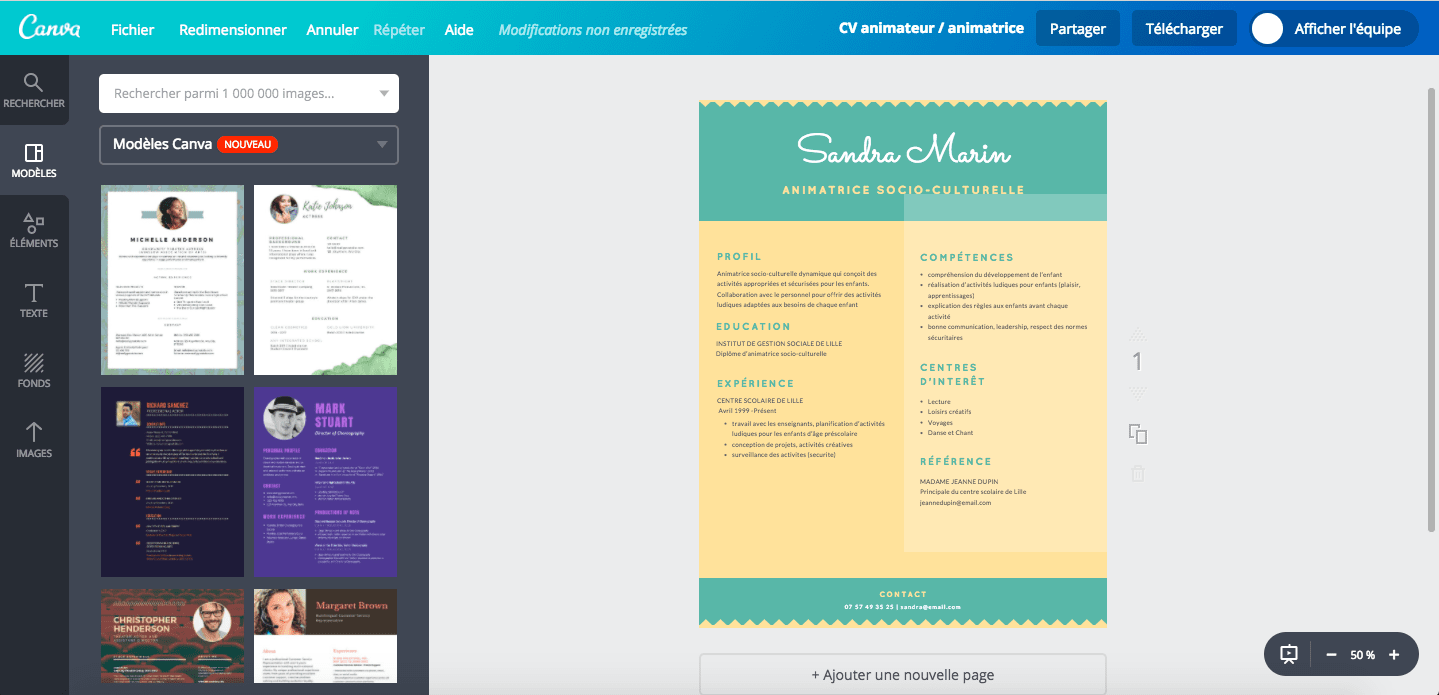 CV animateur / animatrice CV animateur / animatrice