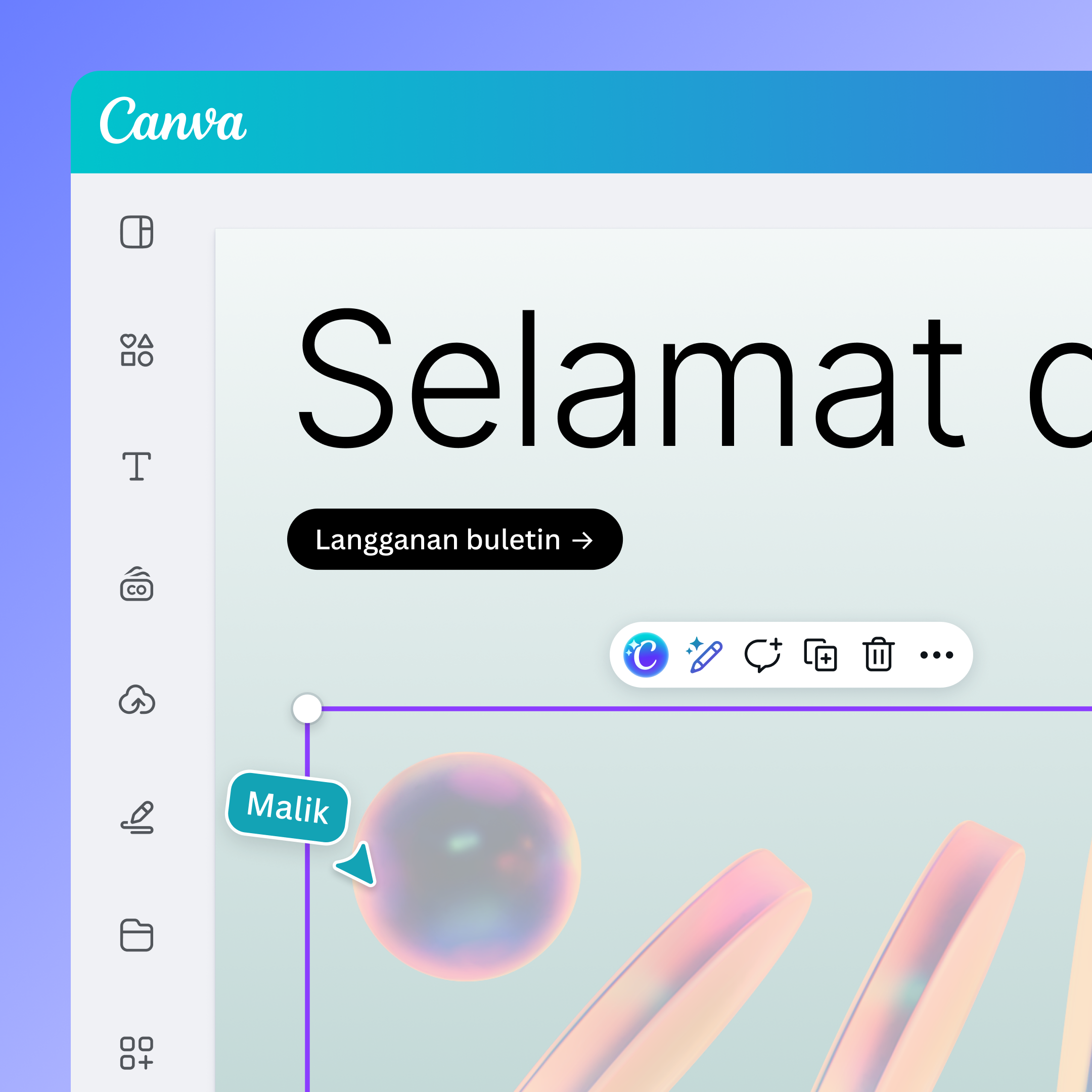 Drag and drop graphics to your design
