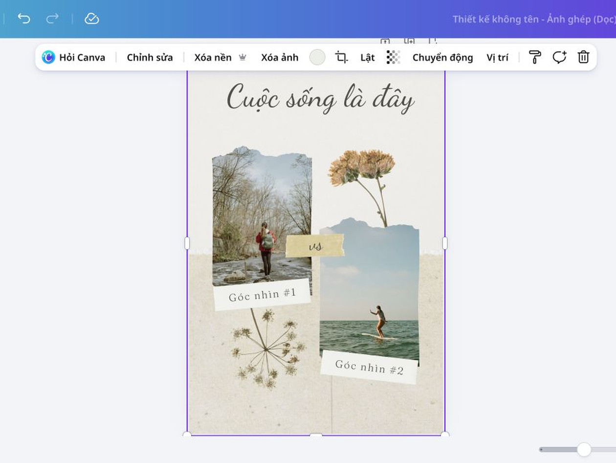 mẫu ảnh ghép online đẹp