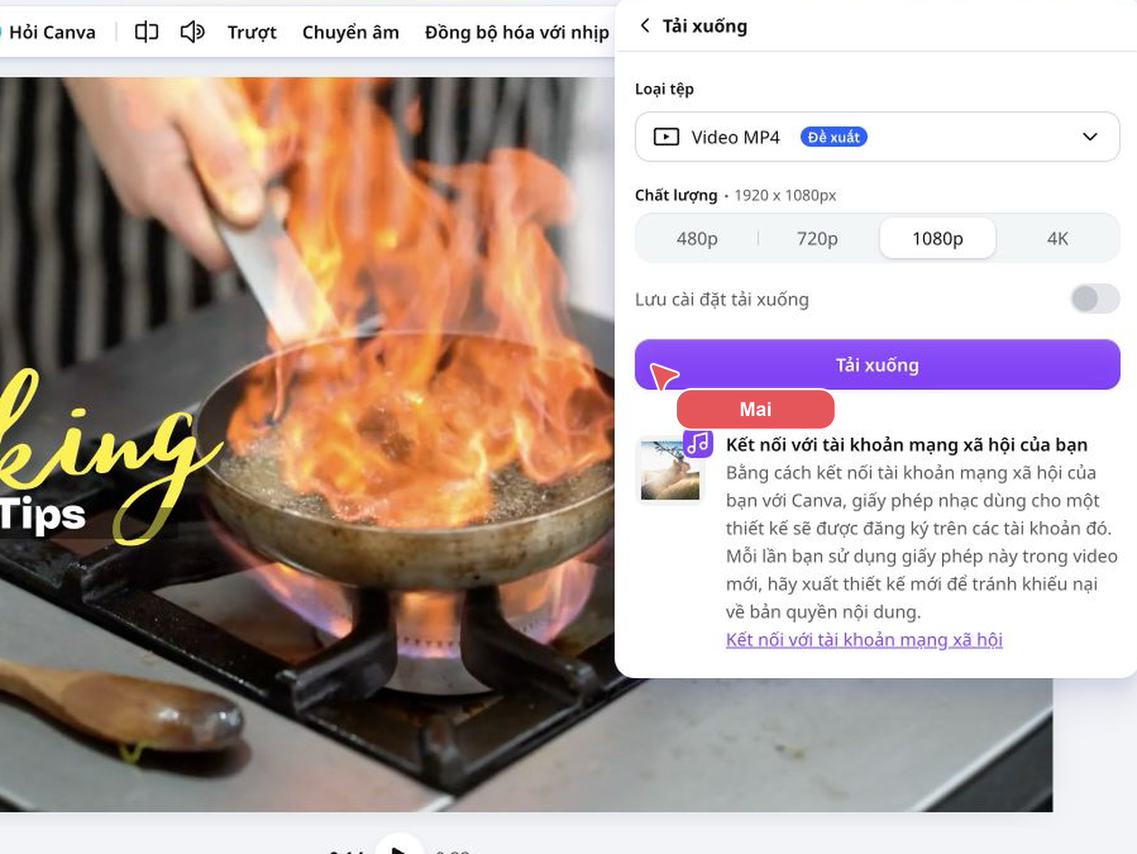 Tải video lên Canva và xuất thành phẩm MP4 Tải video lên Canva và xuất thành phẩm MP4