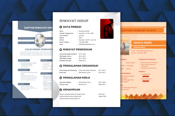 Buat daftar riwayat hidup