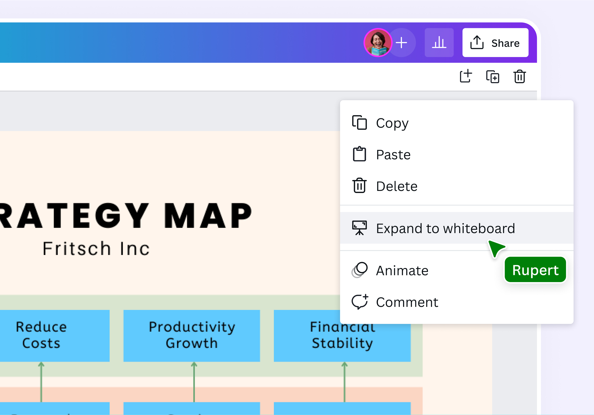 Expand your Strategy Maps to Whiteboard