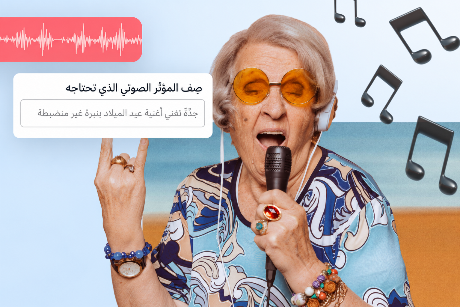 أصوات واقعية في لحظة