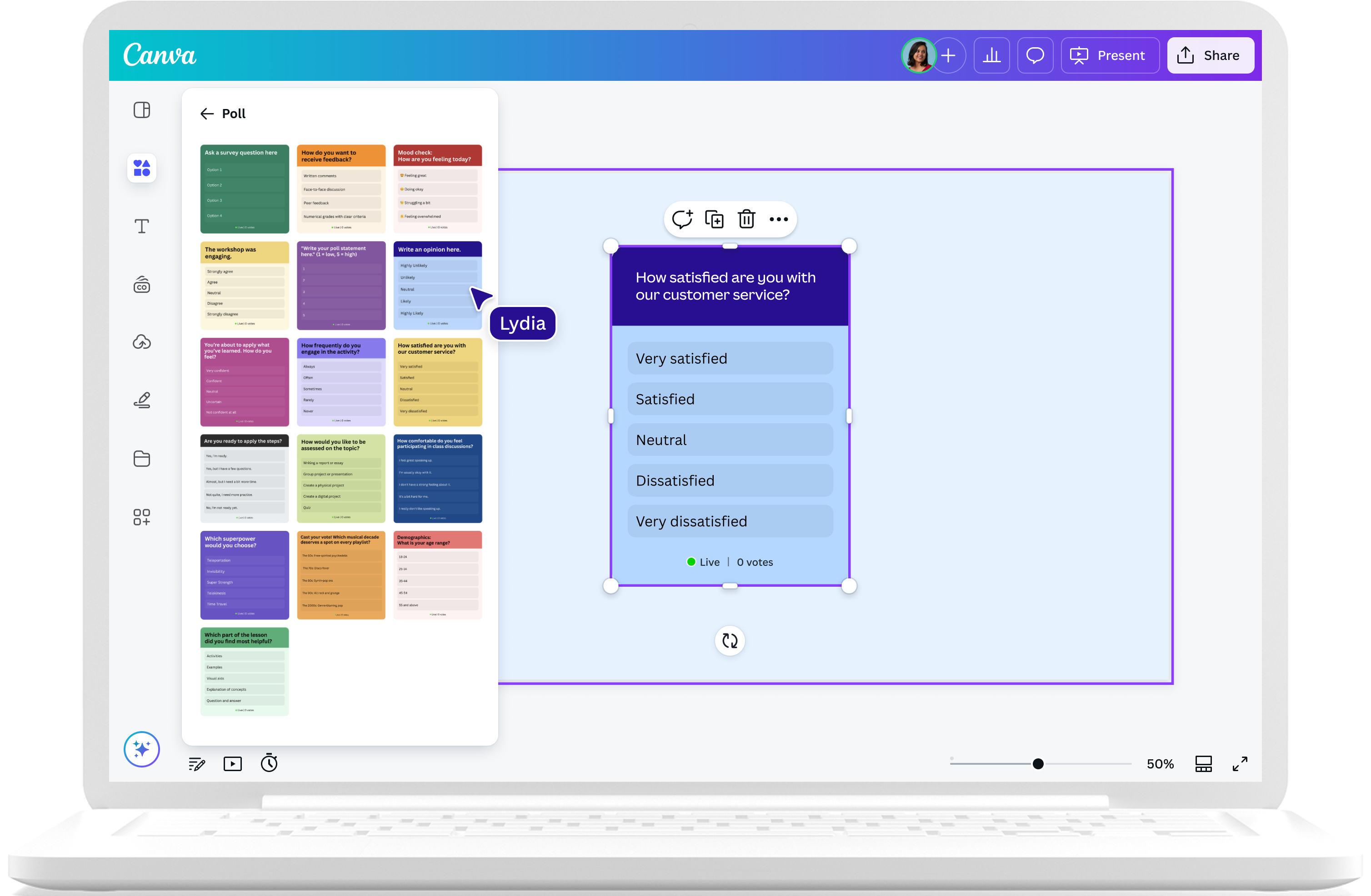 How to create a poll
