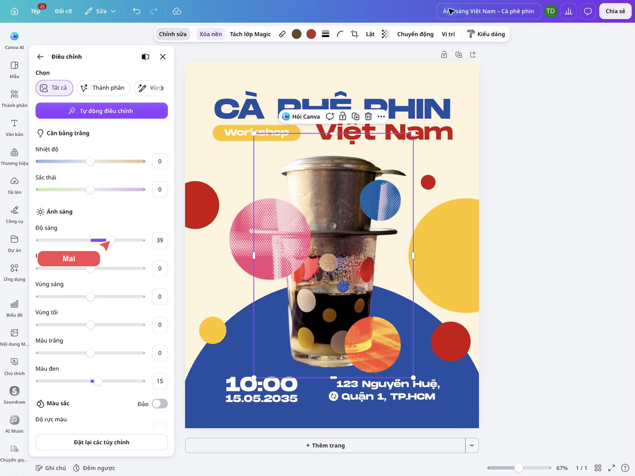 Chỉnh sáng riêng cho từng chủ thể mong muốn
