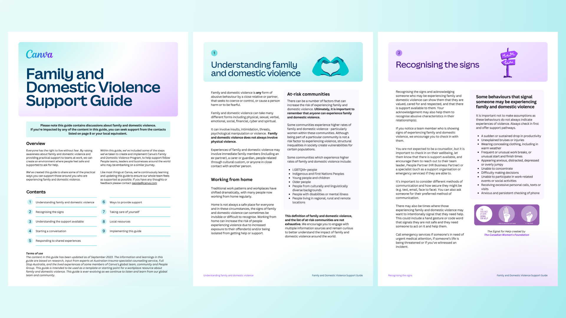 Building family and domestic violence support at Canva