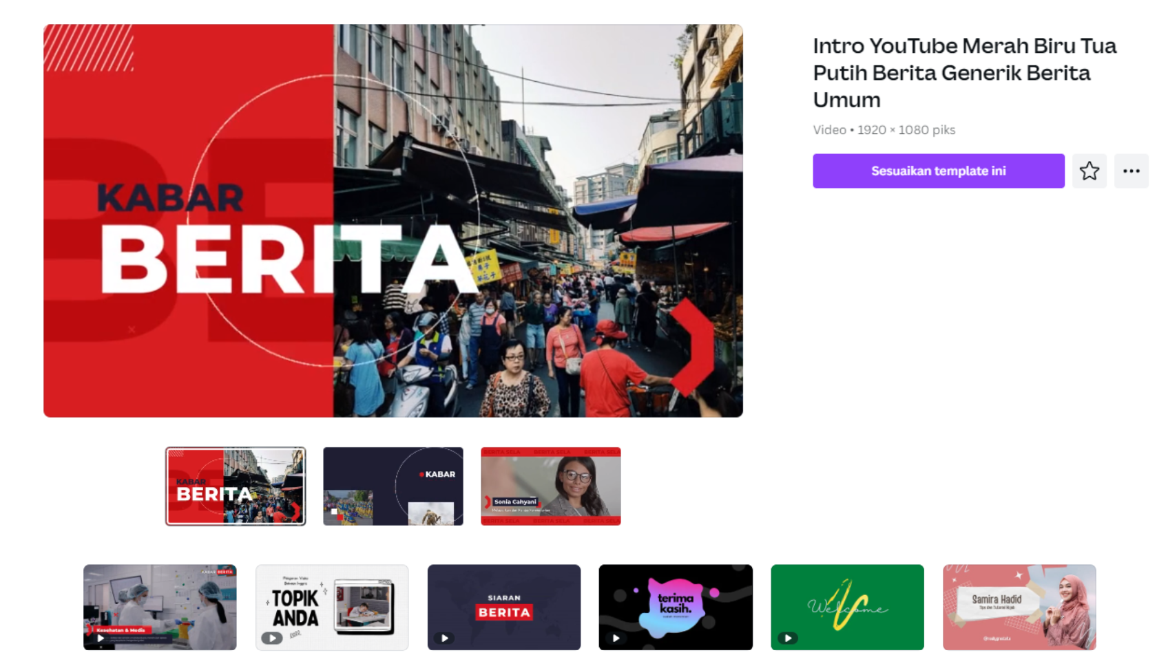Pembuat video Canva
