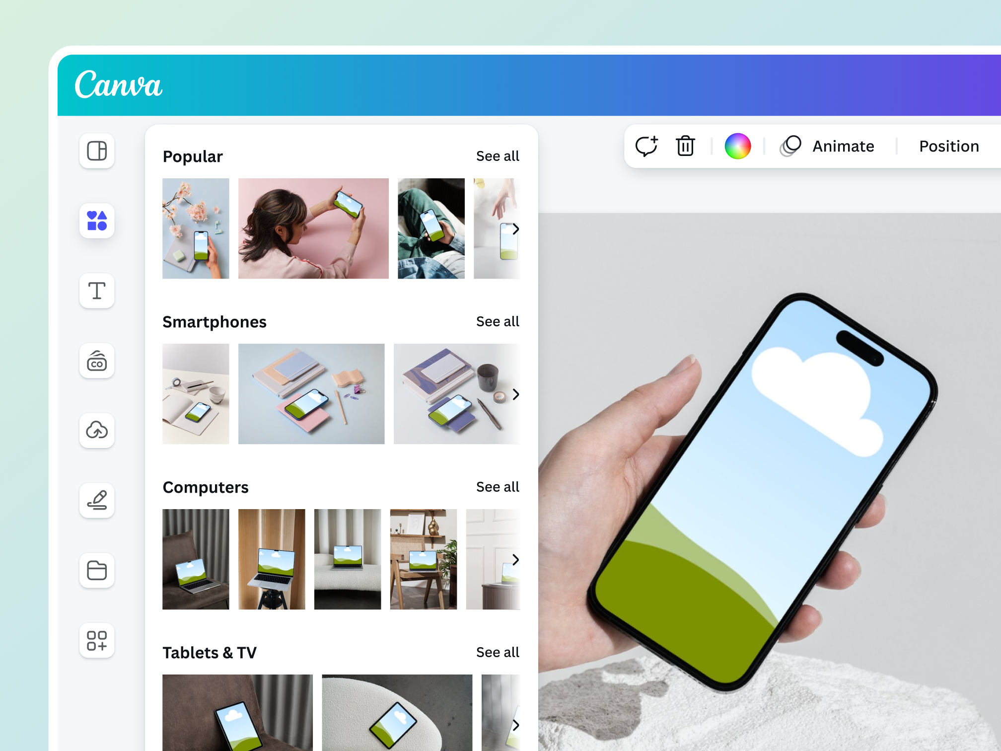 Free Mockup Generator on Canva
