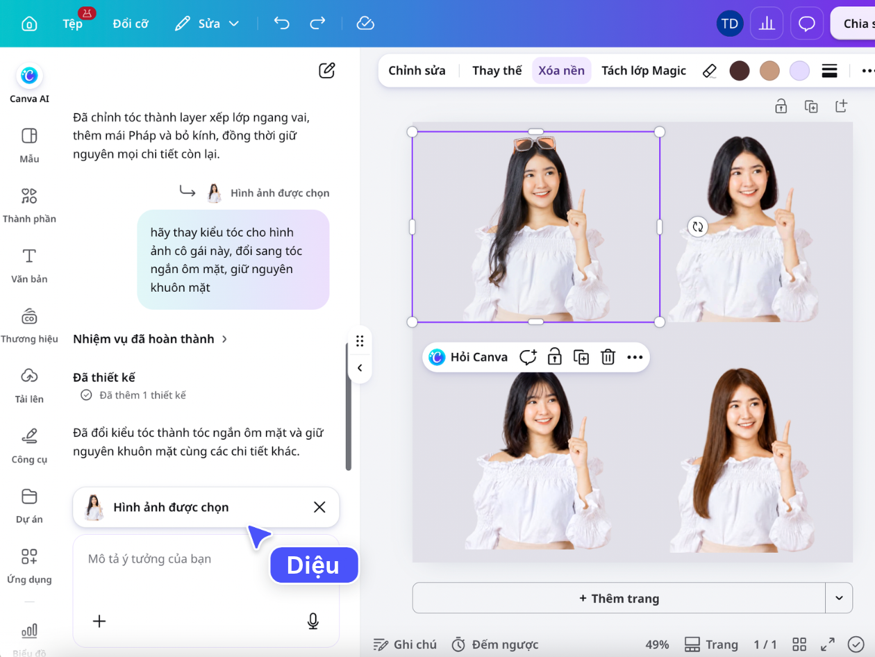 Xem trước kiểu tóc mới bằng AI Xem trước kiểu tóc mới bằng AI