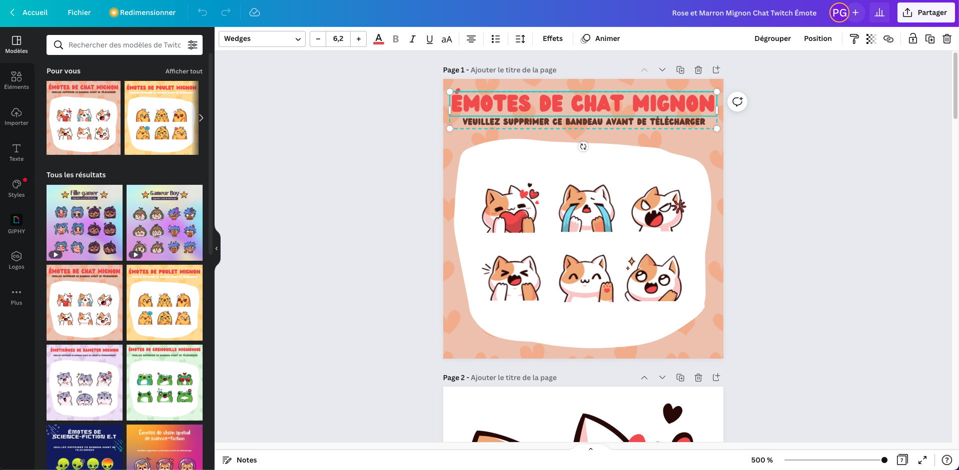 Twitch Emotes Lead Section