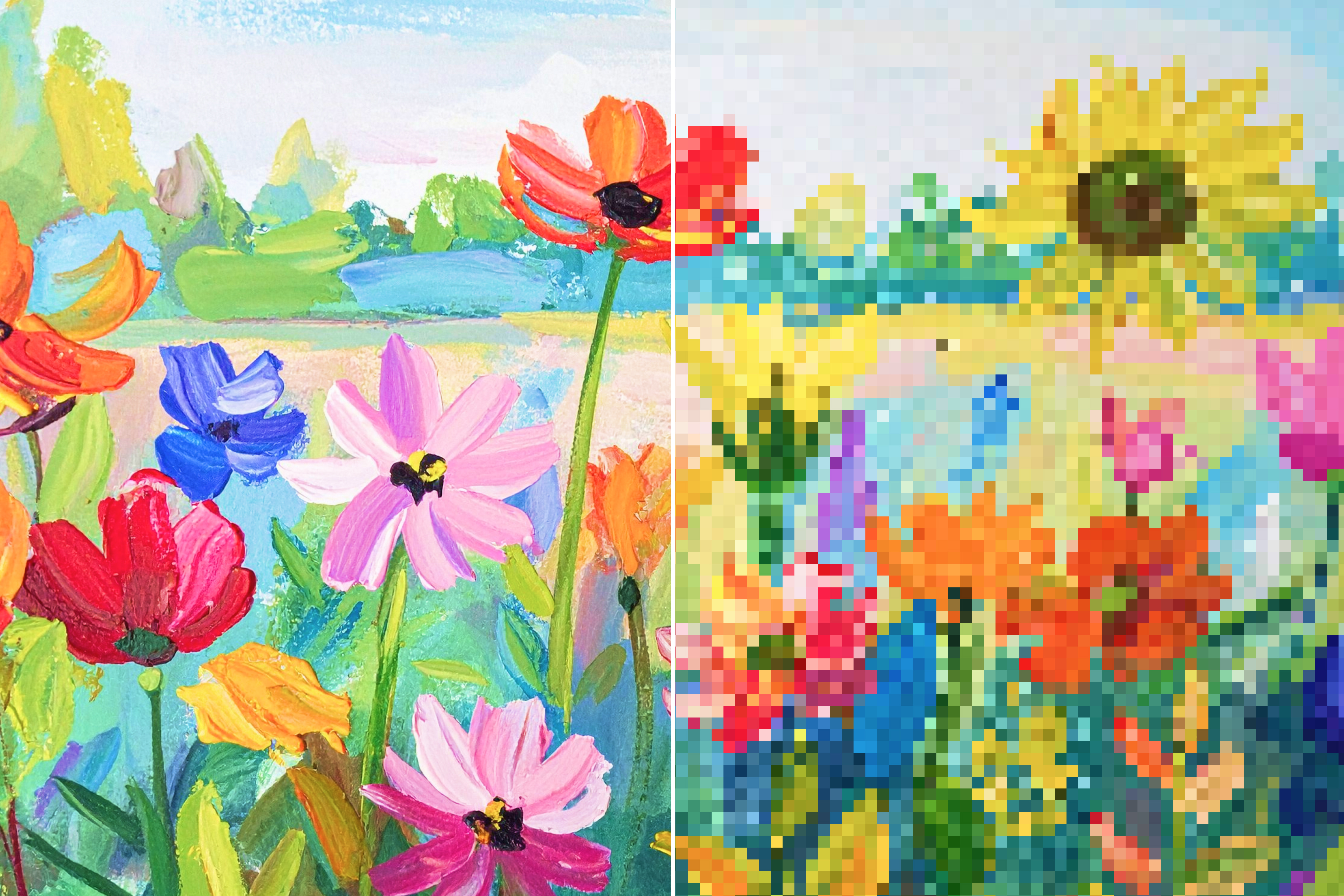 Turn photos into pixel art