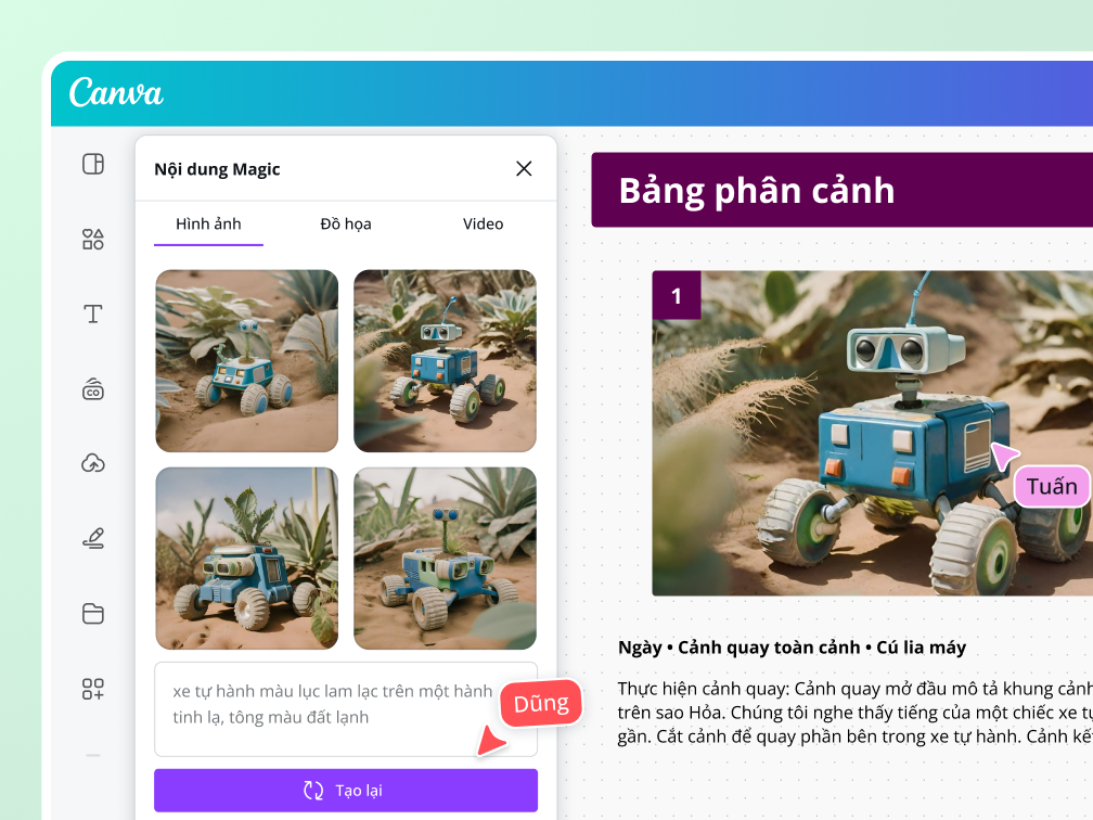 Khám phá các ứng dụng tạo hình ảnh AI của Canva