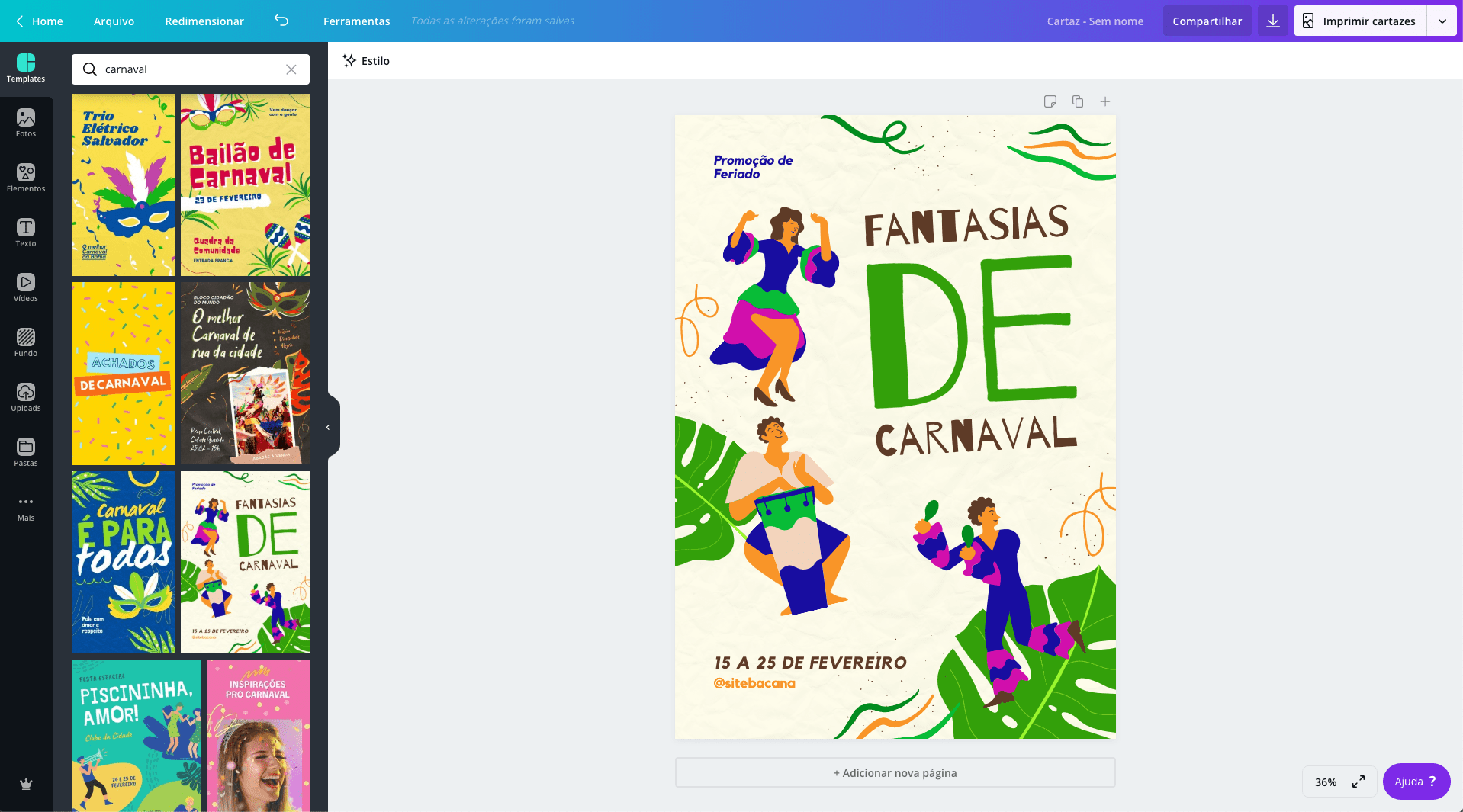 Cartaz de Carnaval