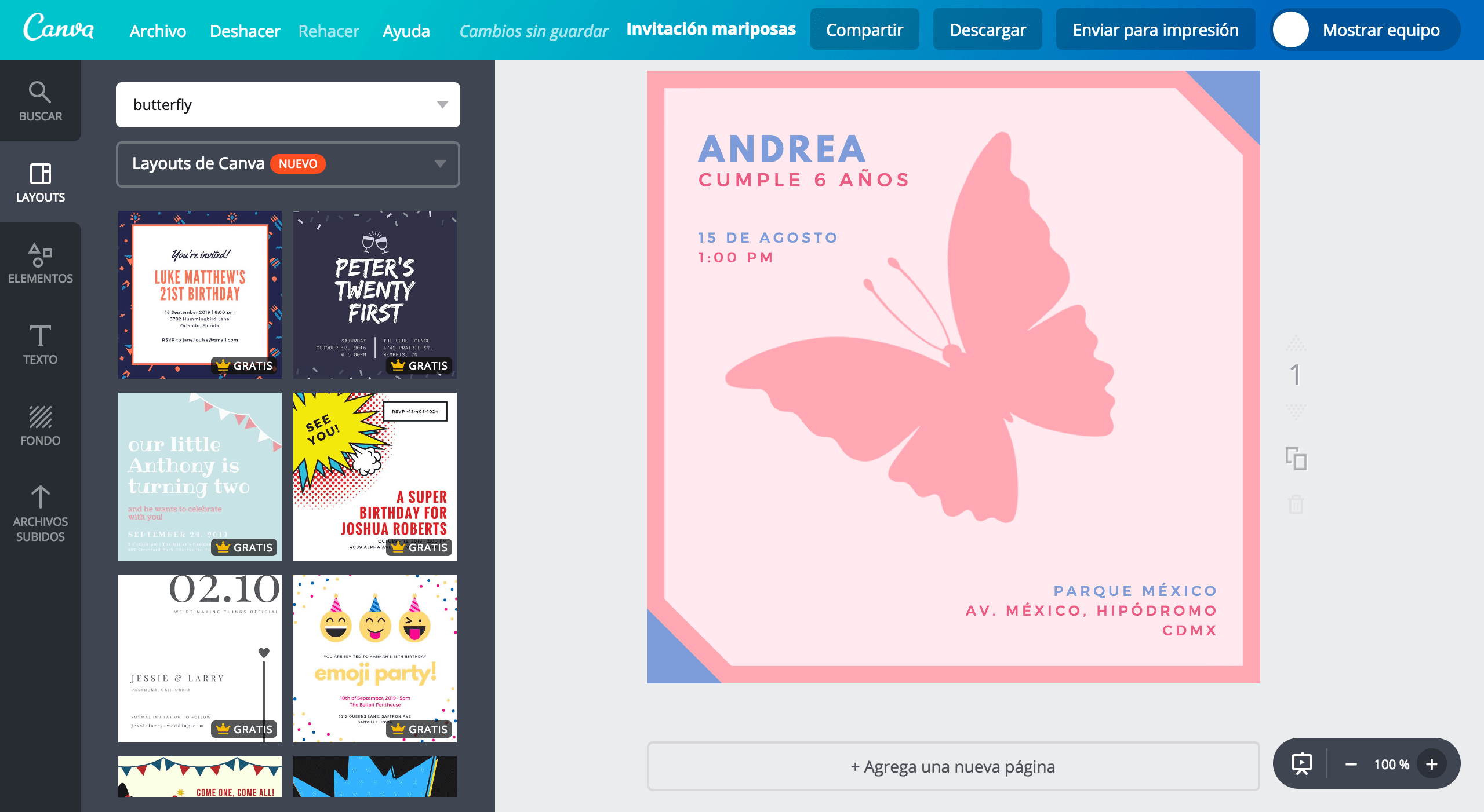 Invitaciones de mariposas Invitaciones de mariposas
