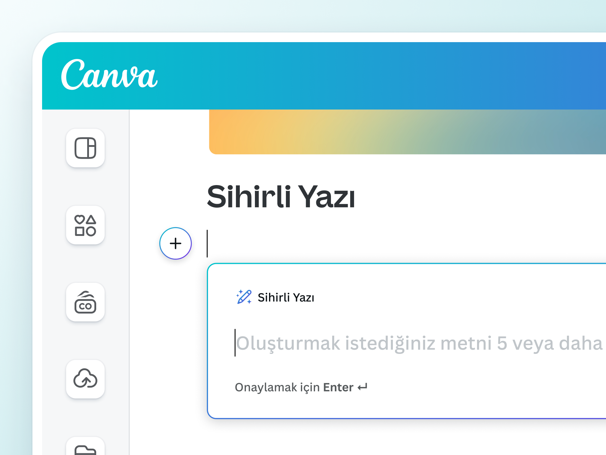 Canva Docs'ta Sihirli Yazı aracının ön izlemesi