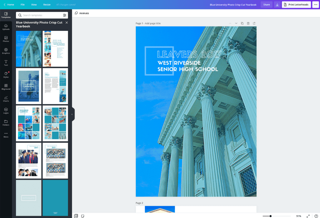 Okul yıllığı nasıl yapılır - Canva