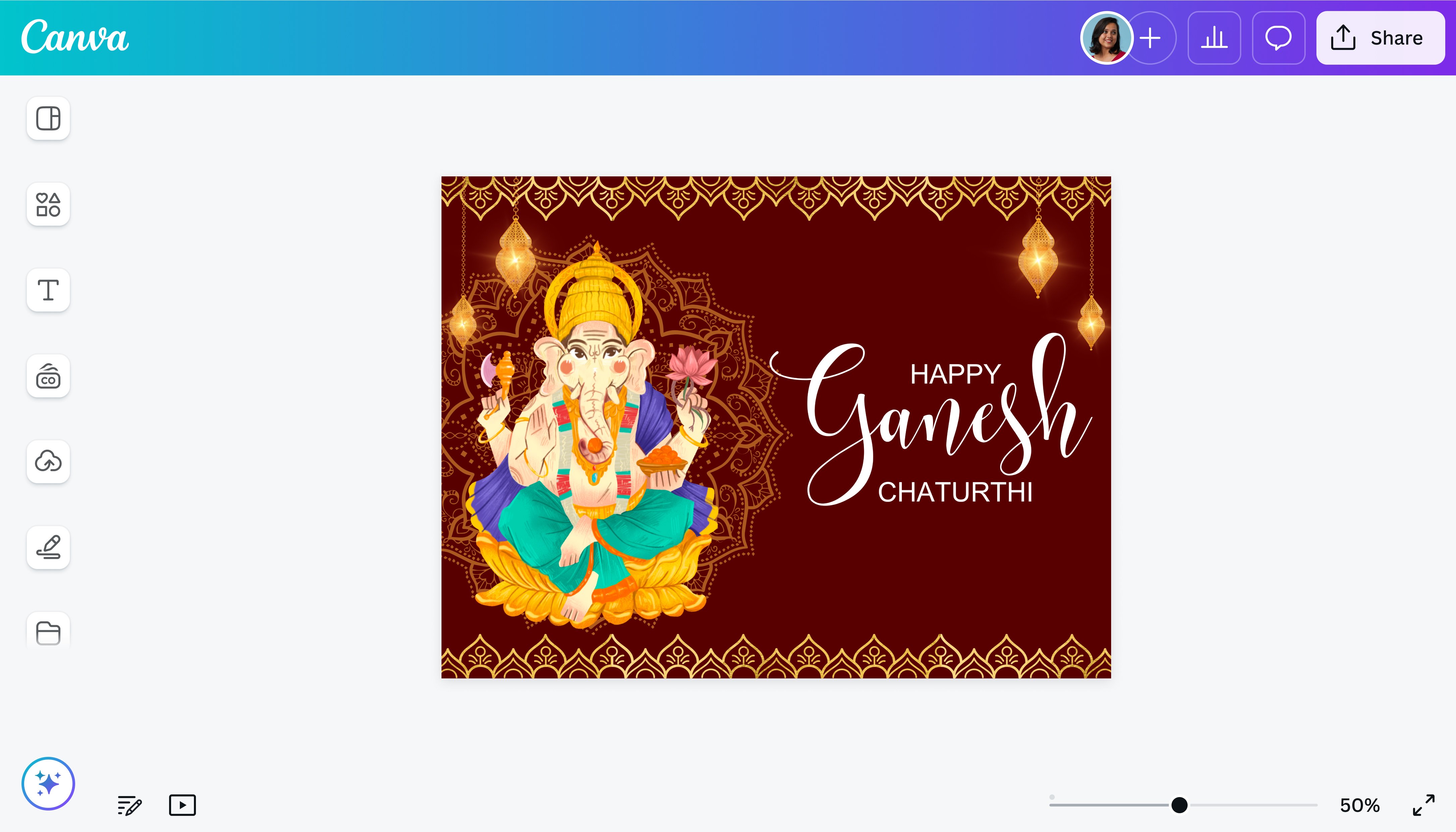 Create Ganesh Chaturthi Invitation Cards Lead