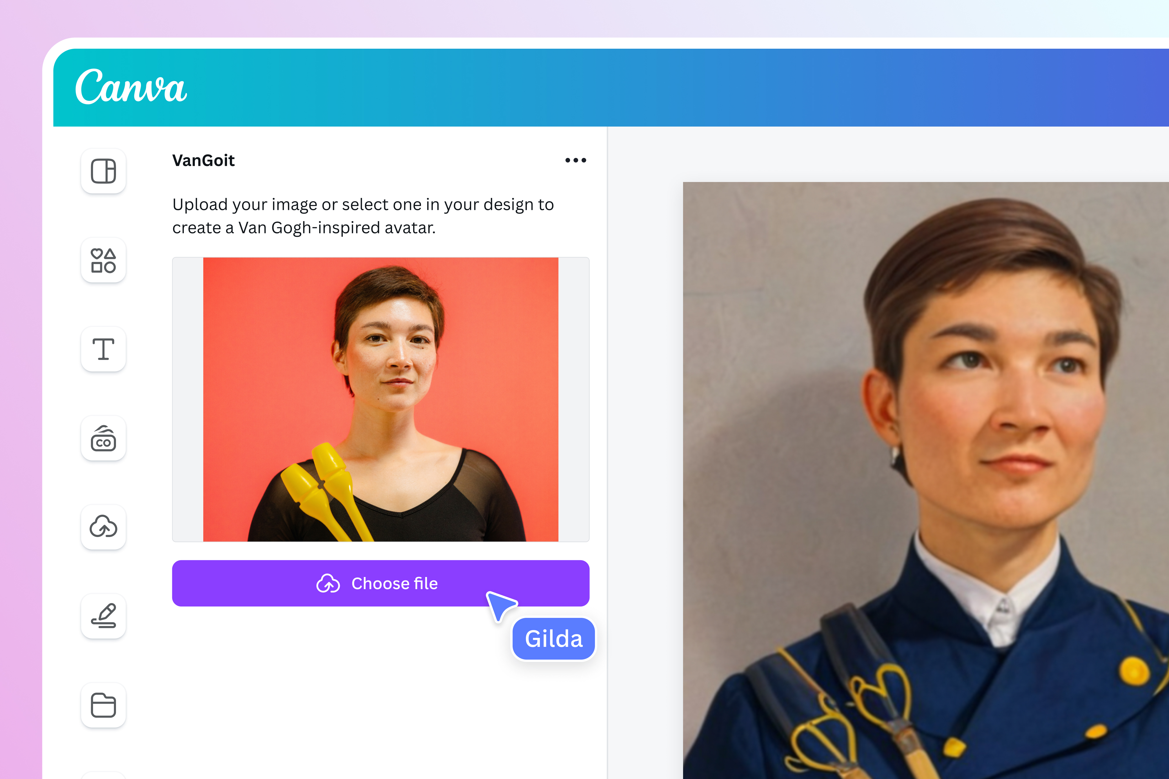 เปลี่ยนรูปภาพให้เป็นรูปวาดด้วย VanGoit