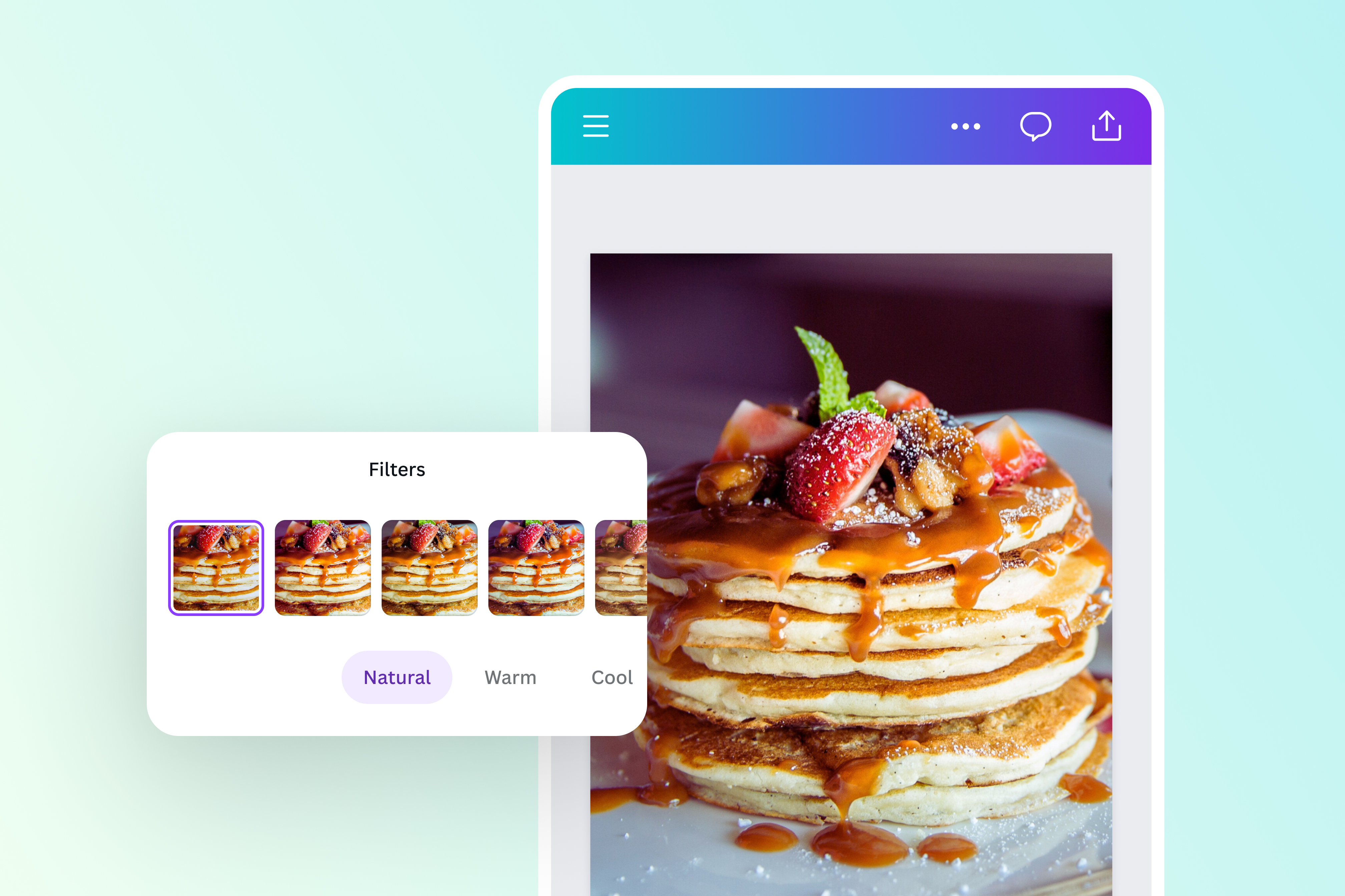 Apply Natural or other filters to your image
