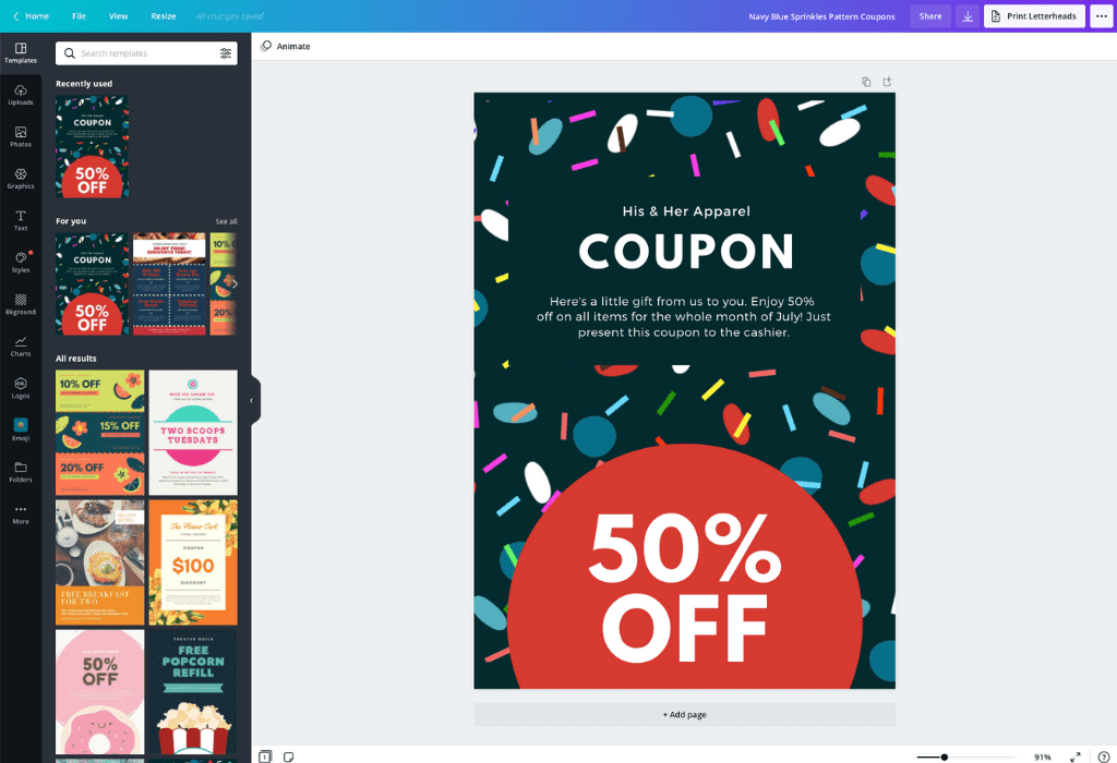 How to make coupons - Canva How to make coupons - Canva