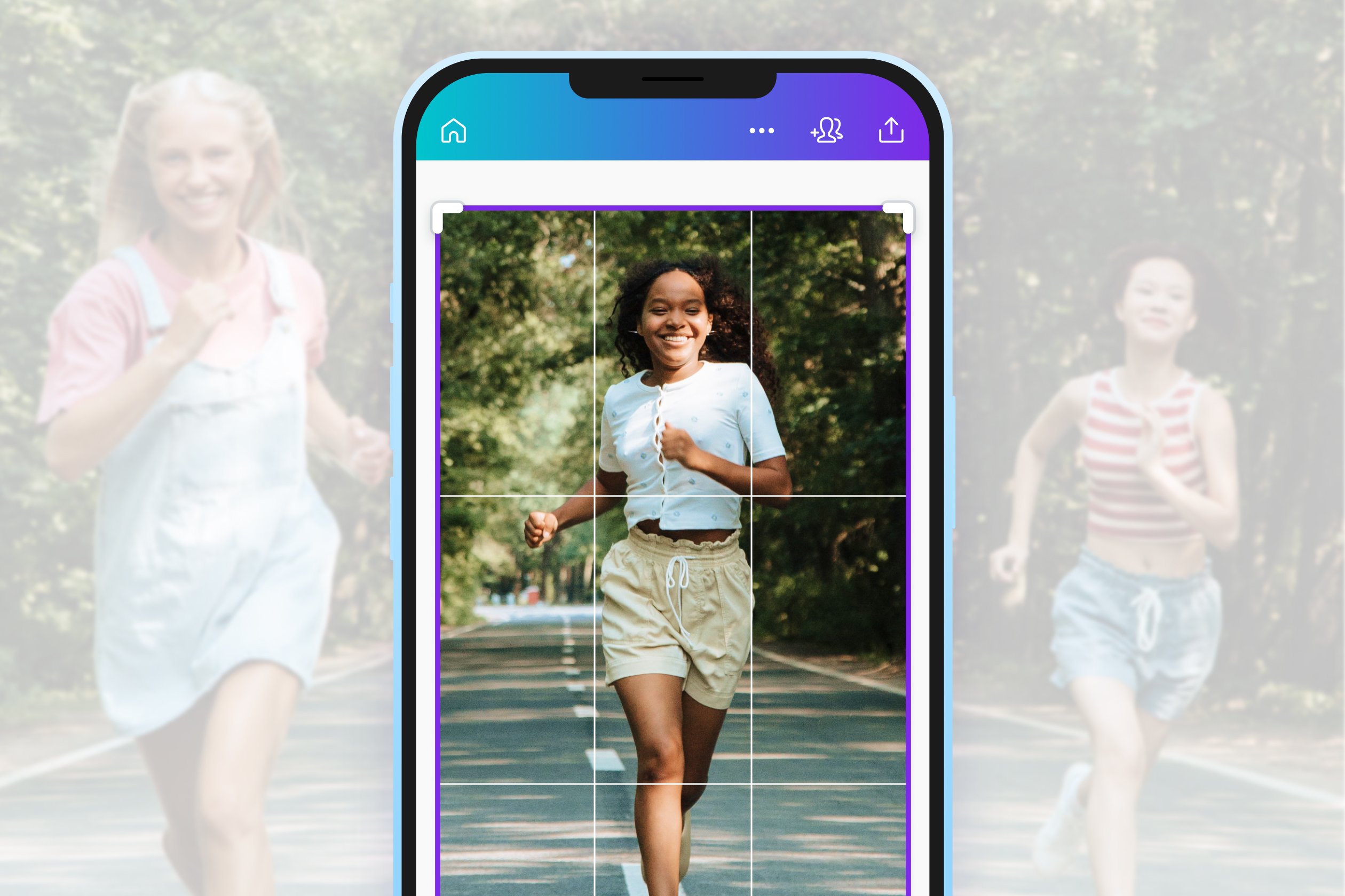 تحرير المقطع الخاص بك Crop Videos Feature Card 1