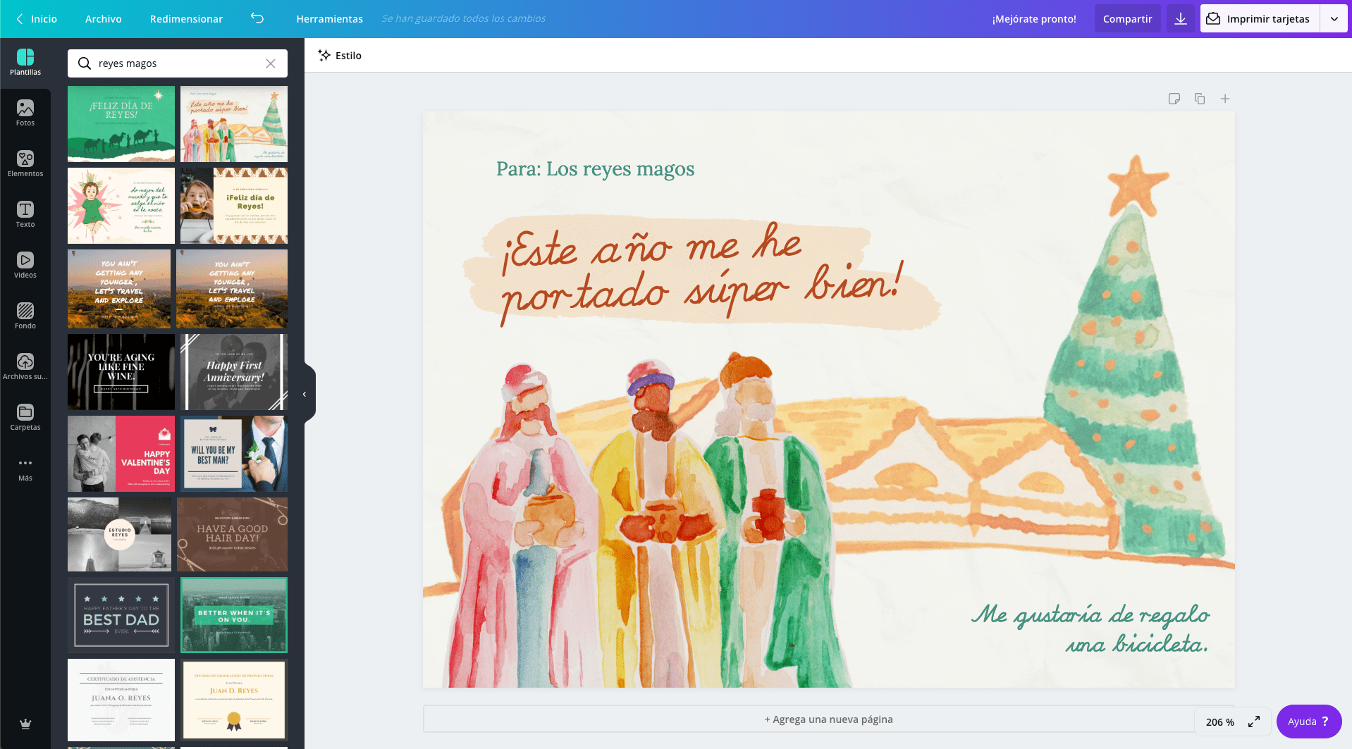 Tarjetas de Reyes Magos