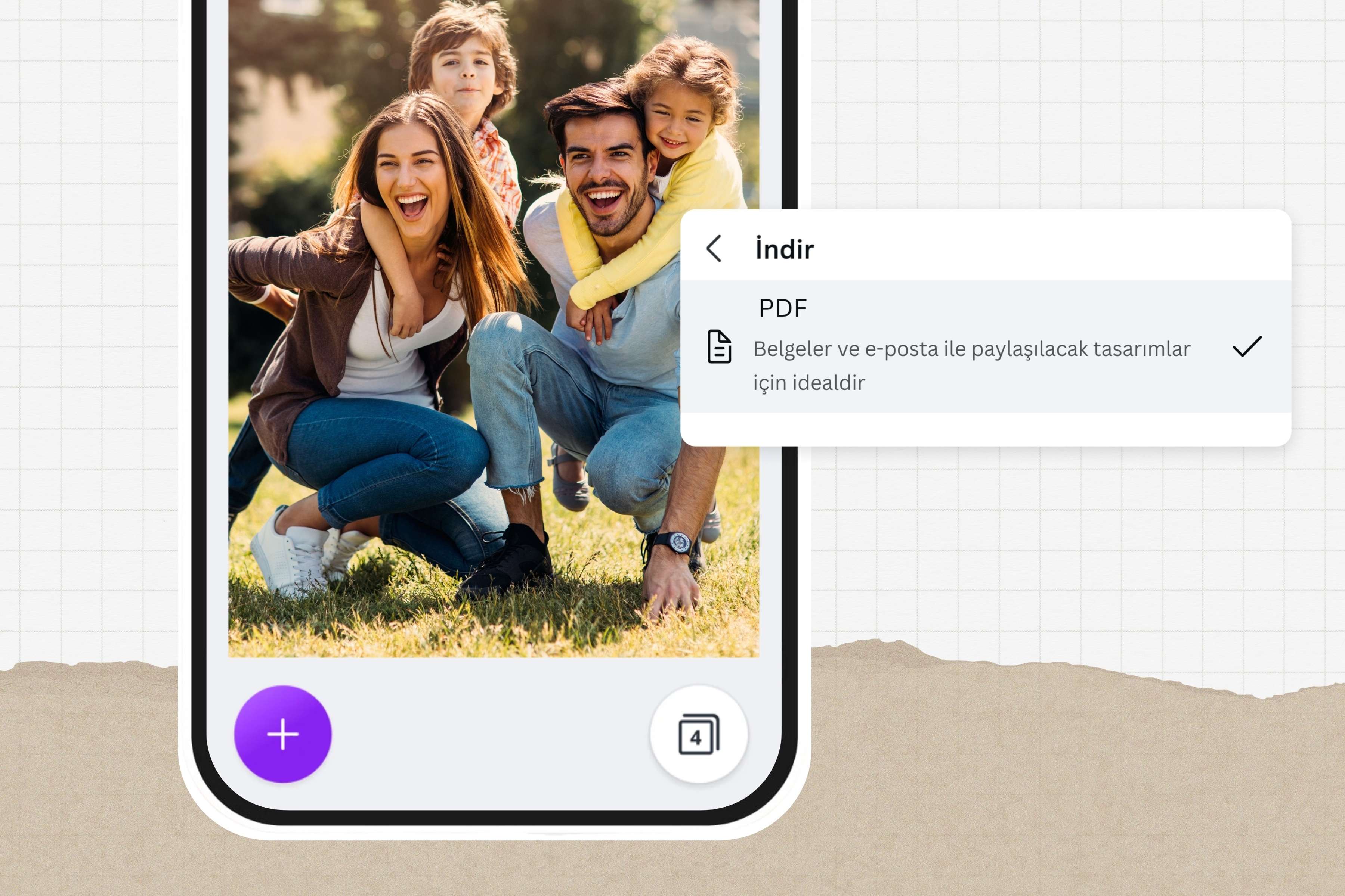 JPG PDF çevirme- Canva