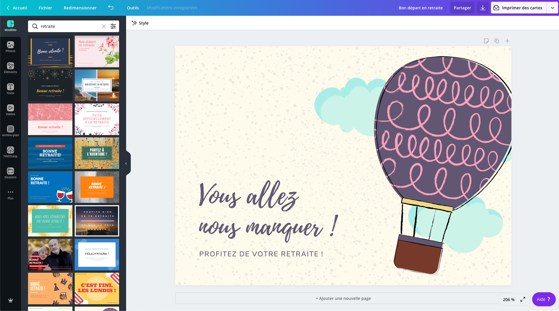 Carte de départ à la retraiteR_cards_retirement