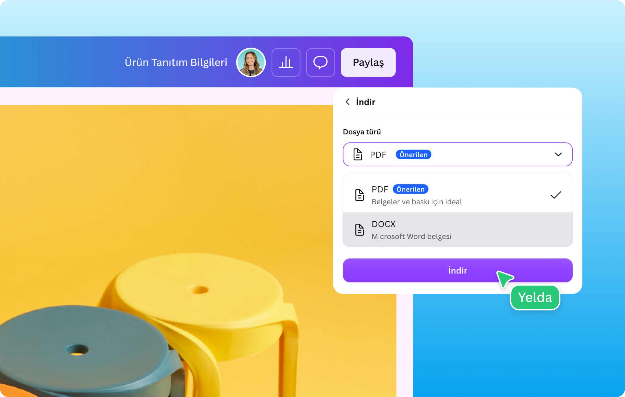 PDF Word çevirme - Canva