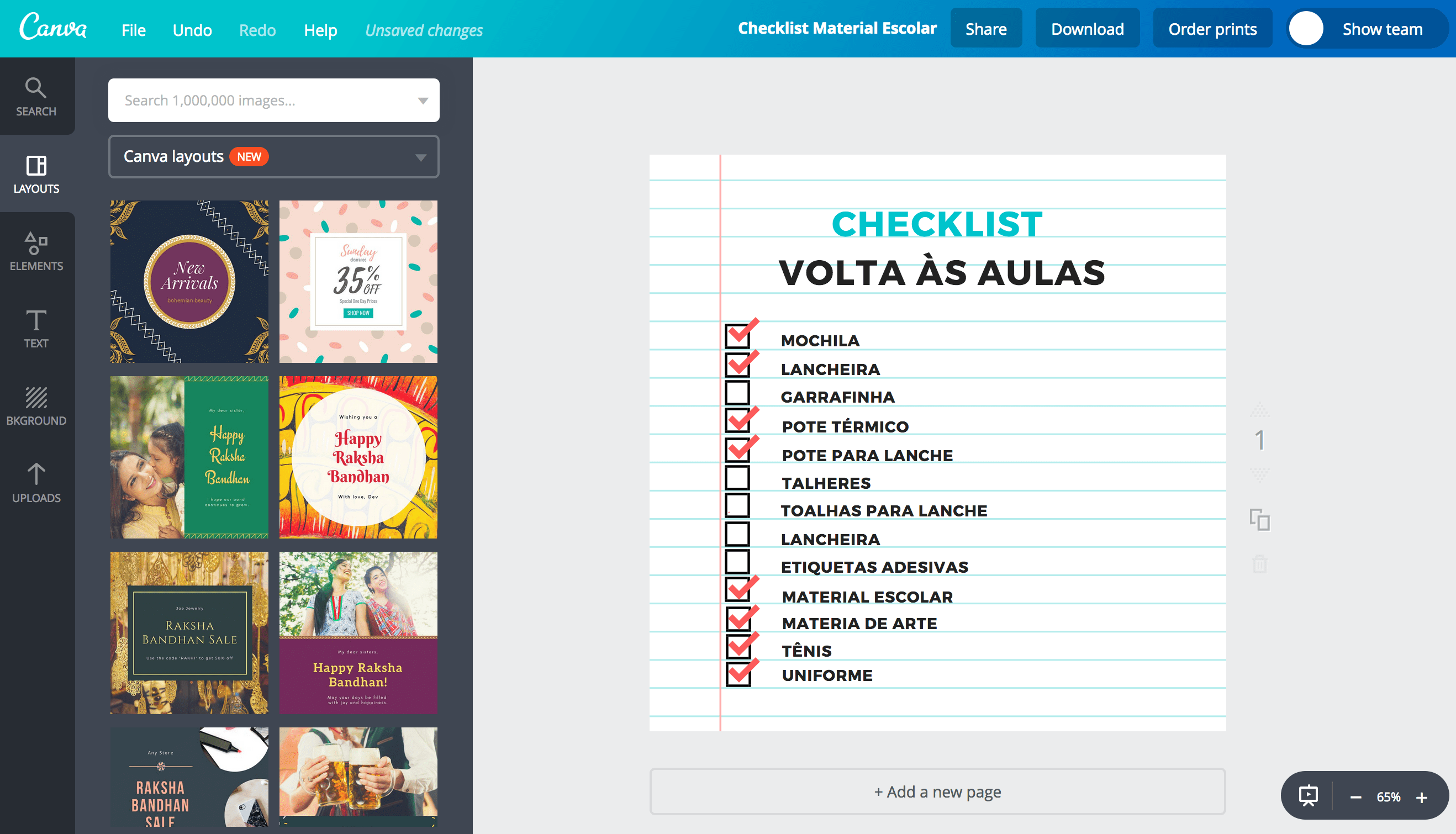 Lista de material escolar Lista de material escolar