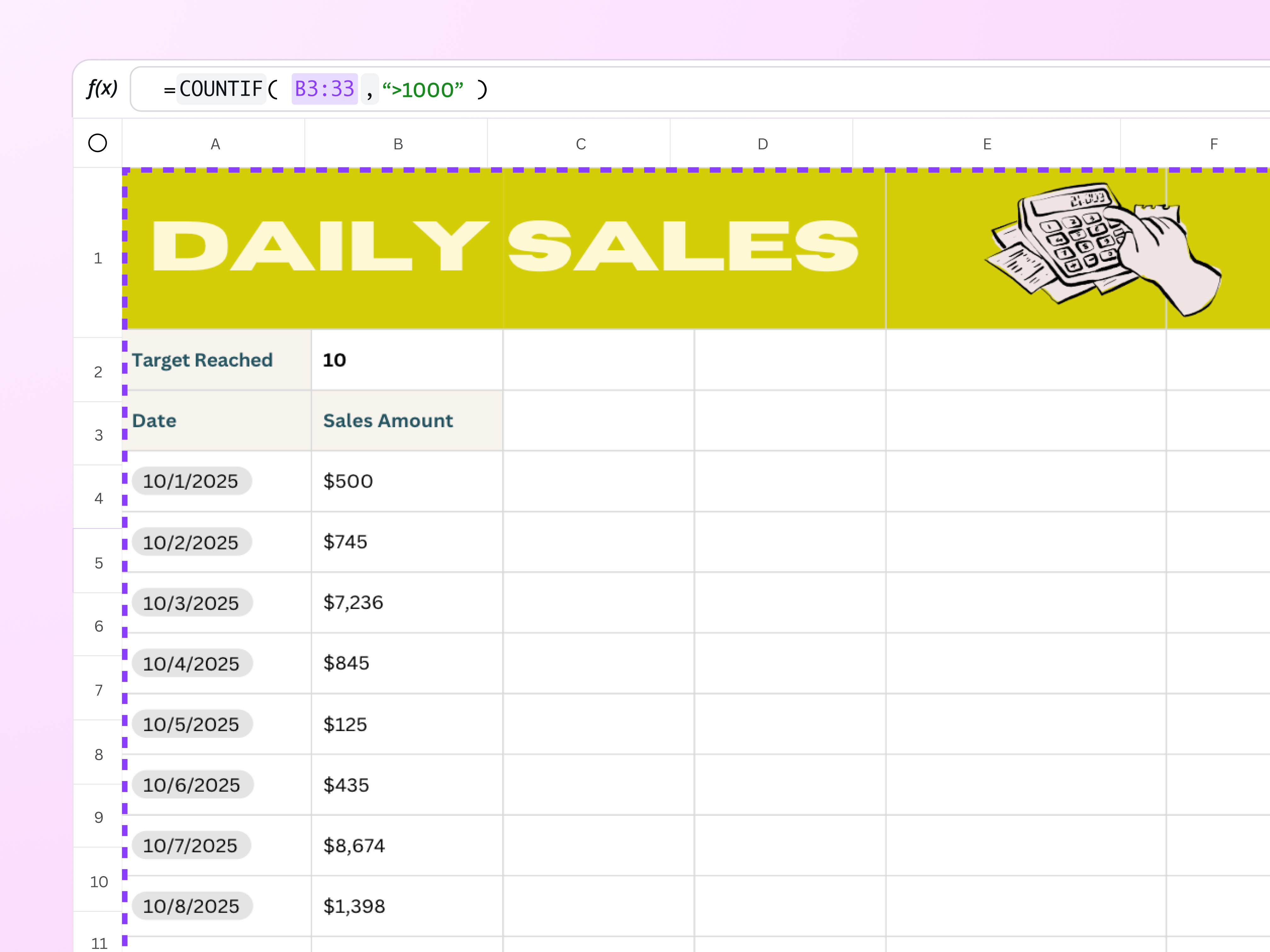 COUNTIF Function | Canva