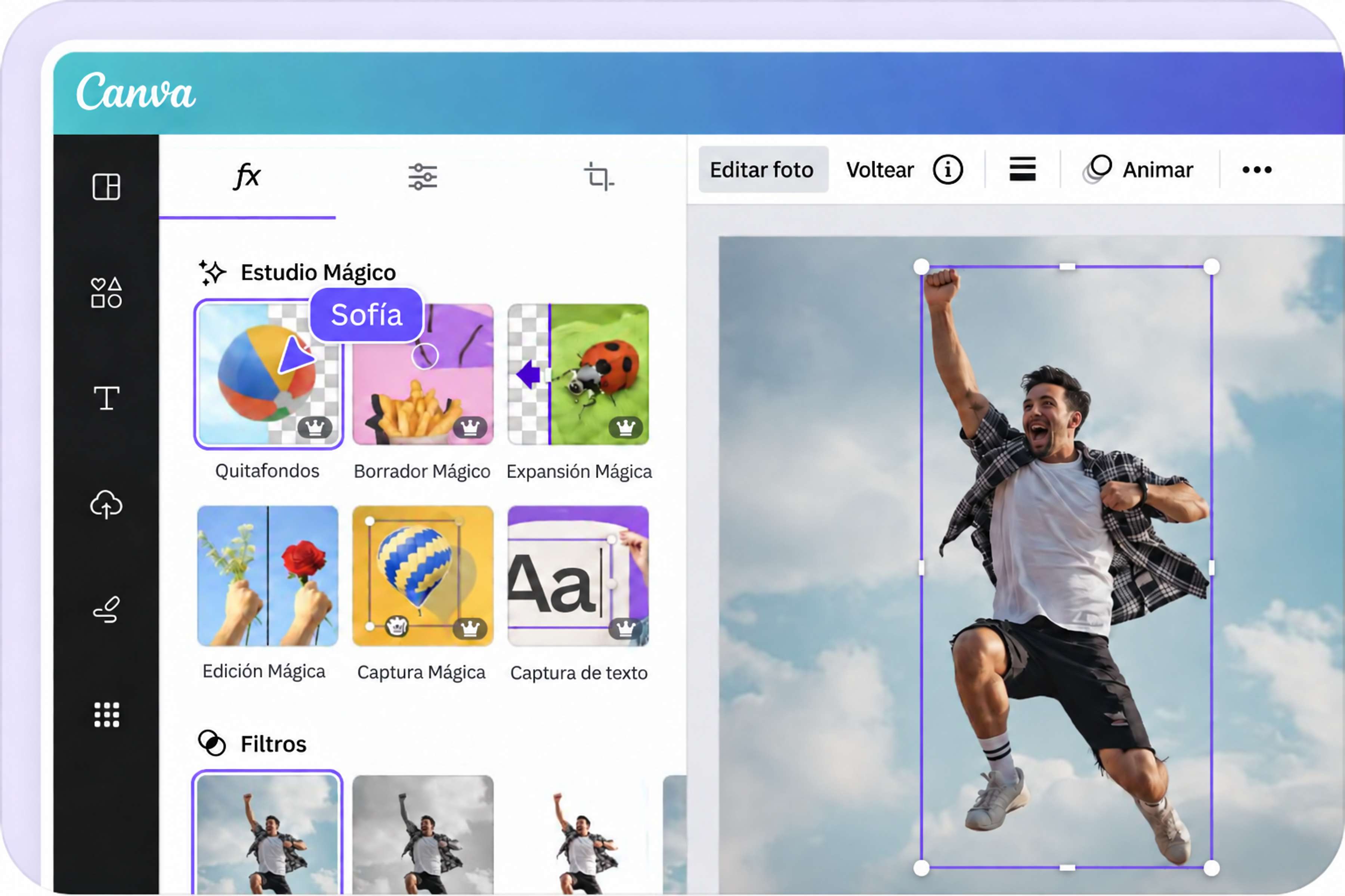 Separa al sujeto de la imagen del fondo con Captura Mágica