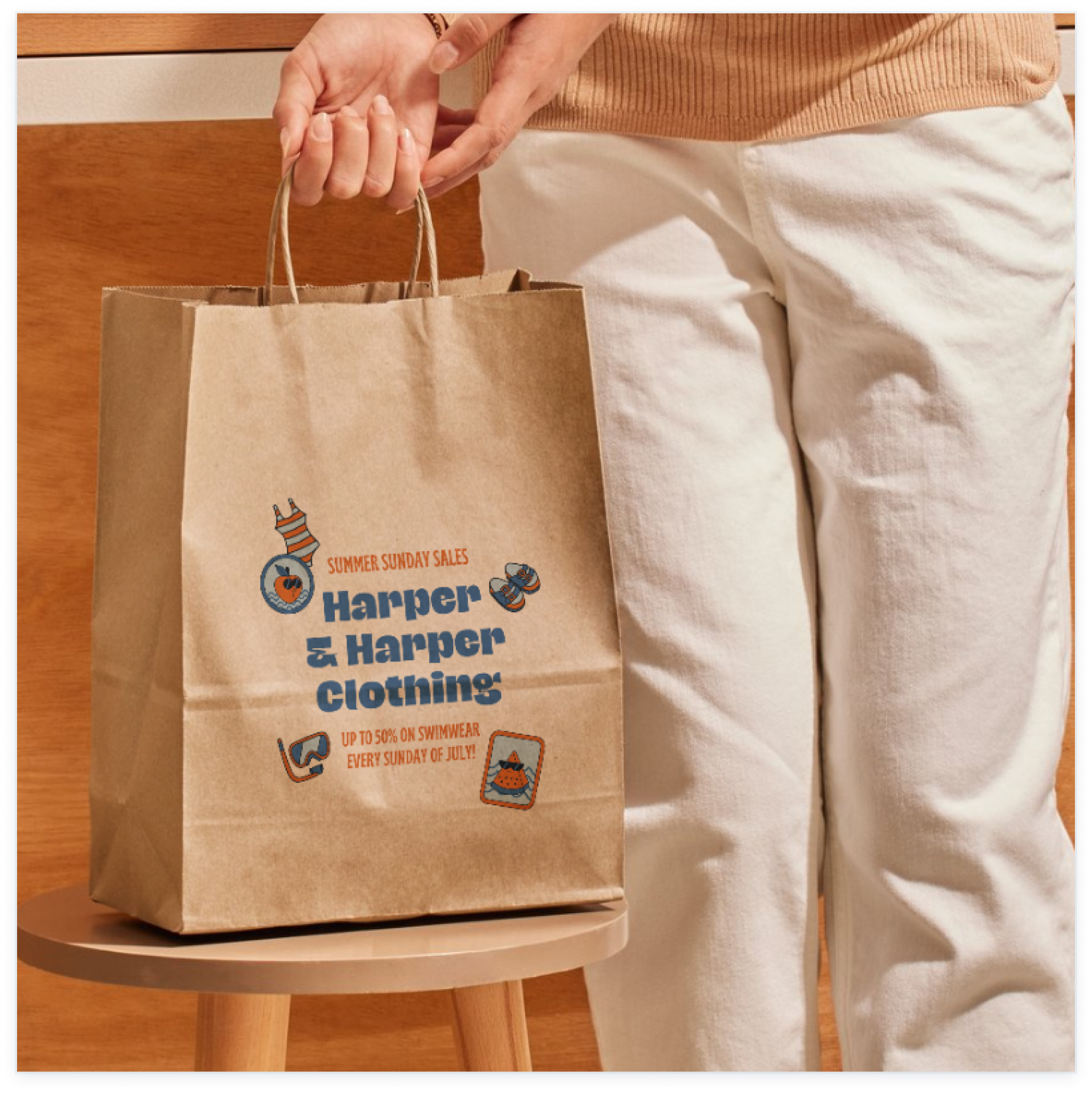 Create Paper Bag Mockups Hero Banner