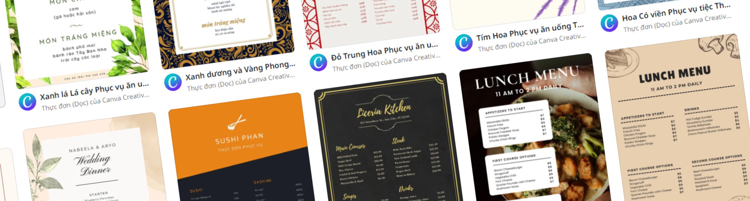 Thiết kế Menu ăn vặt