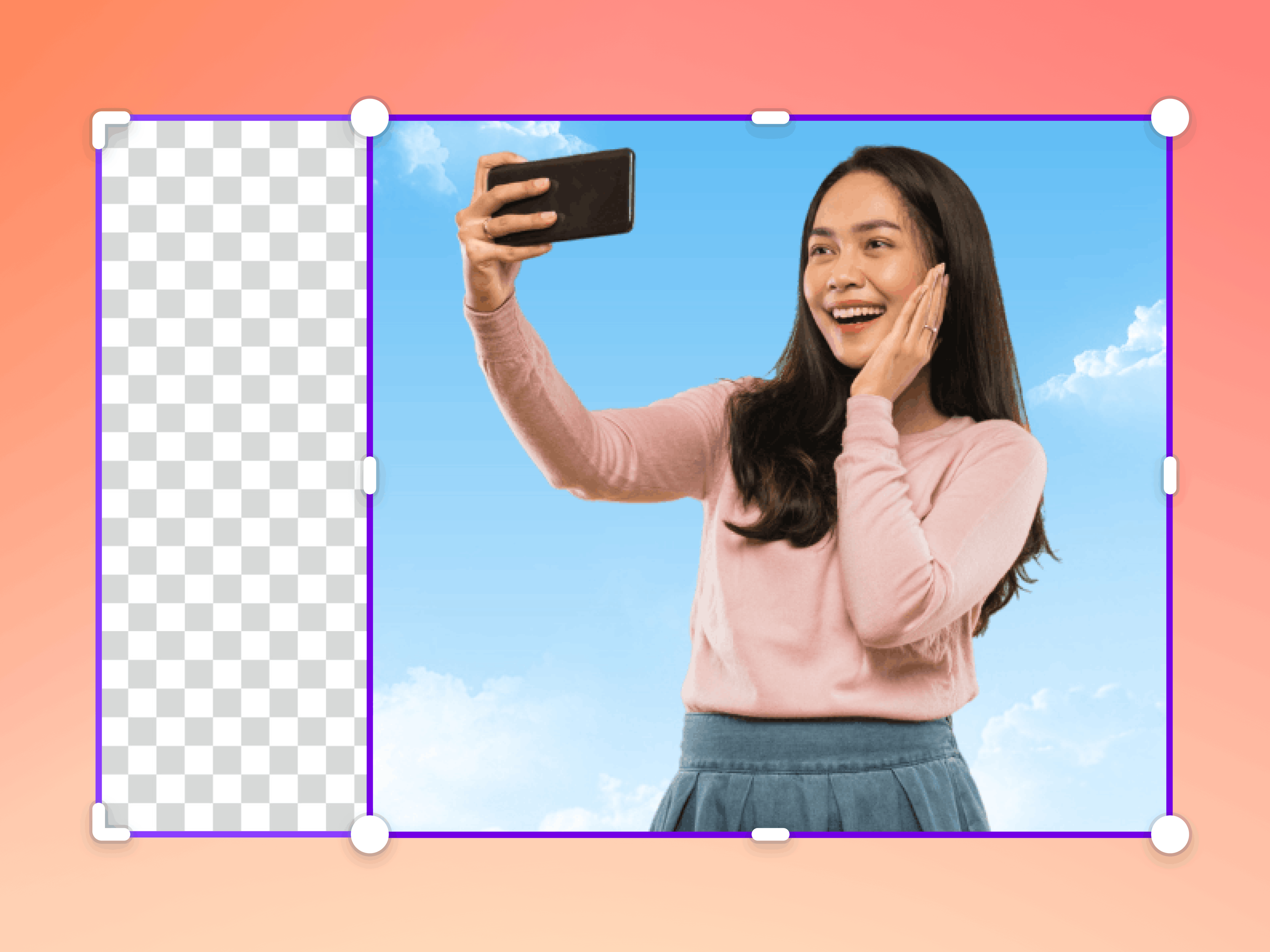AI Memperluas Foto Canva