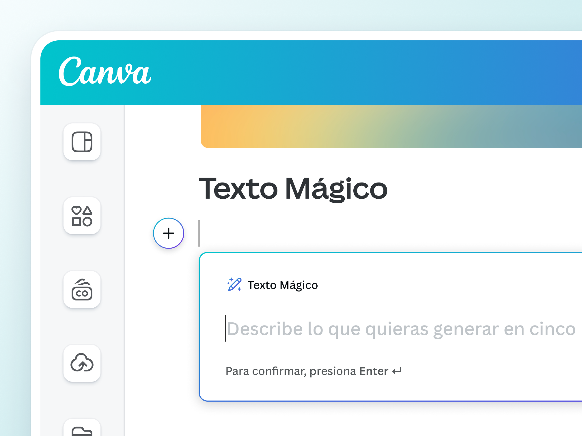 Vista previa de Texto Mágico de Canva