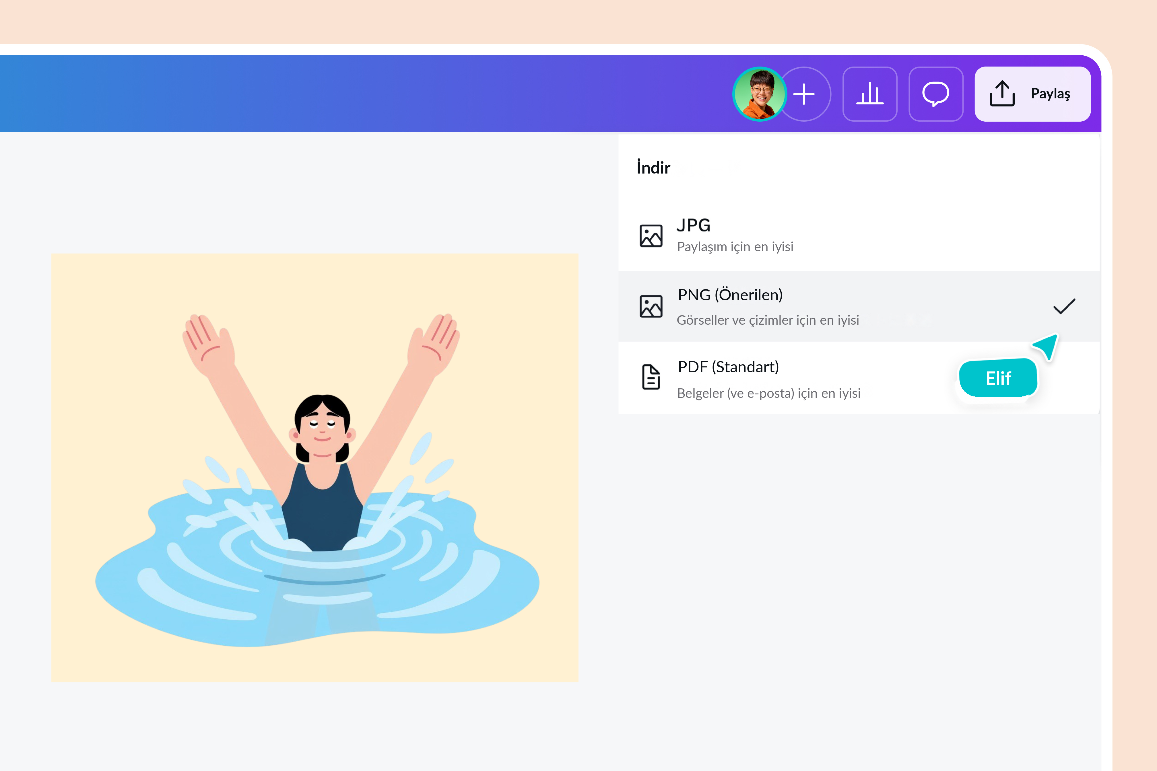 Kaliteyi koruyarak PNG boyutu küçültme - Canva