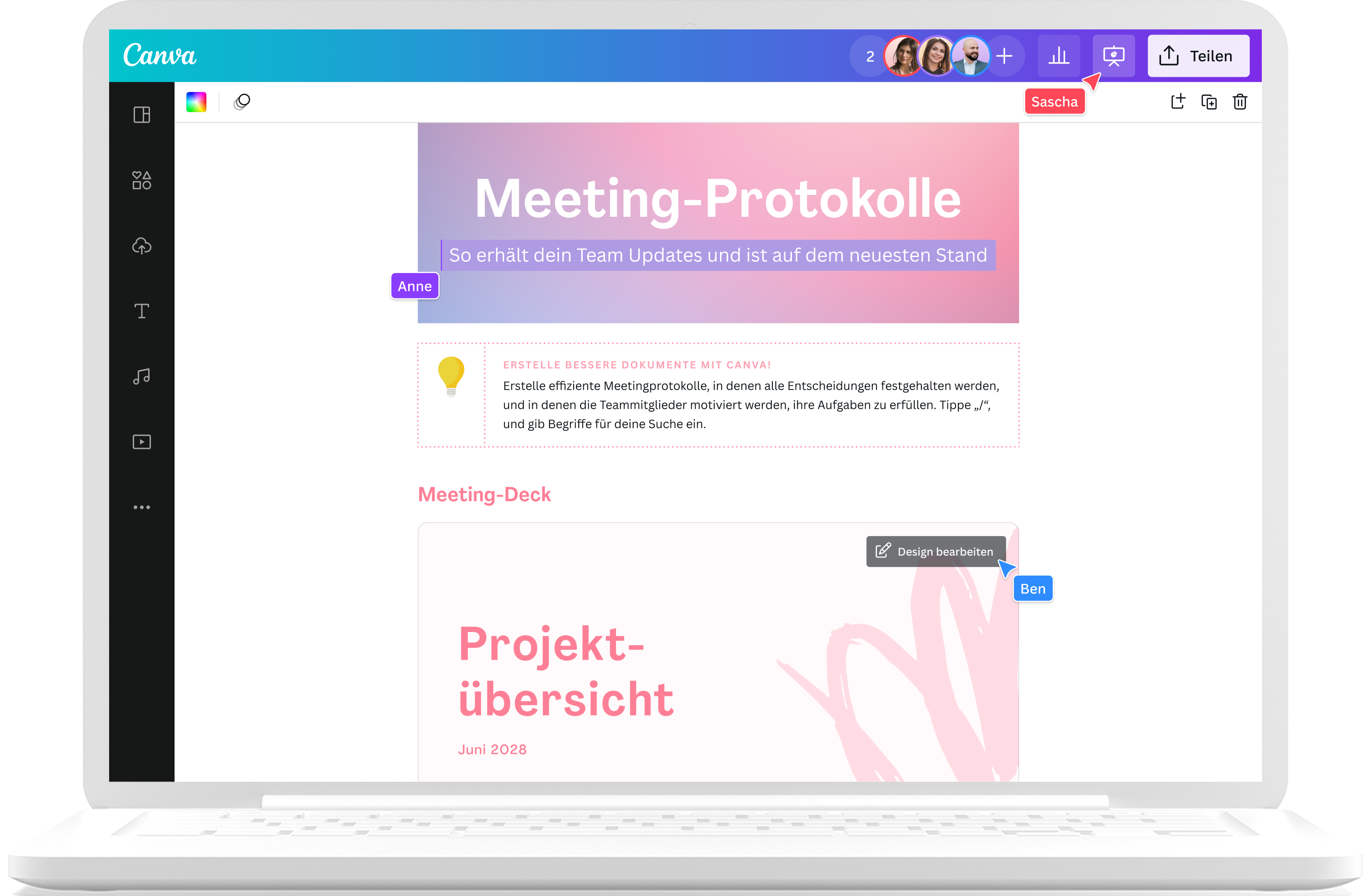 So bearbeitest du Dokumente mit Canva Docs