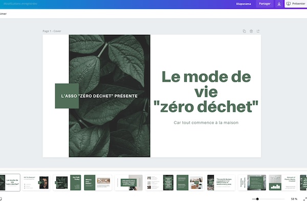 Créer un slideshow vidéo en ligne