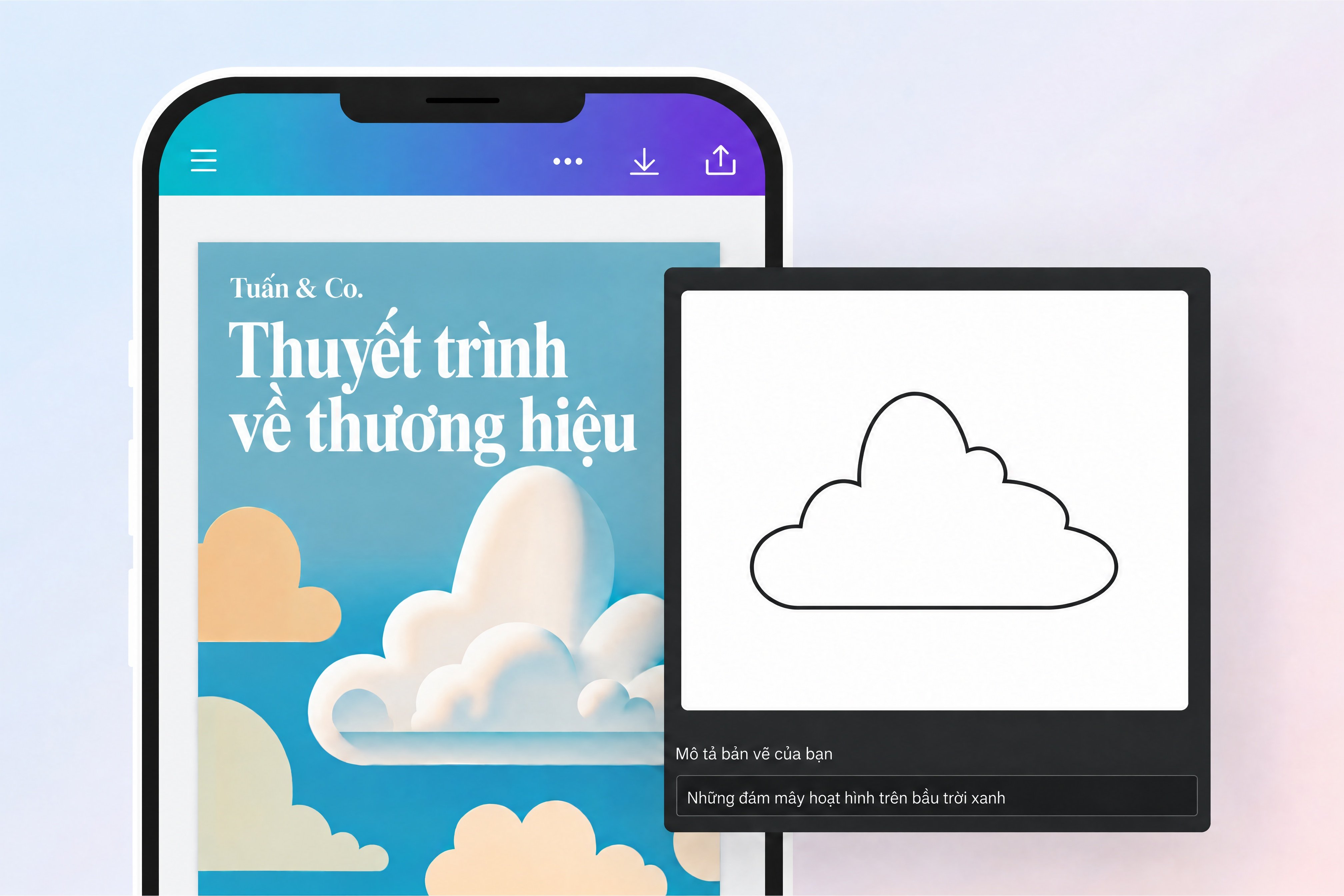 Kết hợp bản phác thảo và lời mô tả để tạo hình ảnh bằng AI